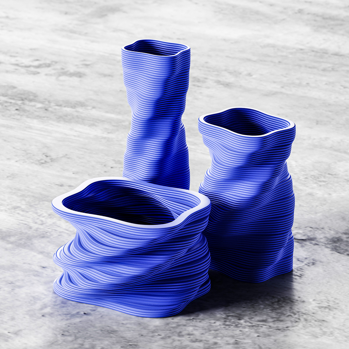 TWST，vase，Concrete texture，