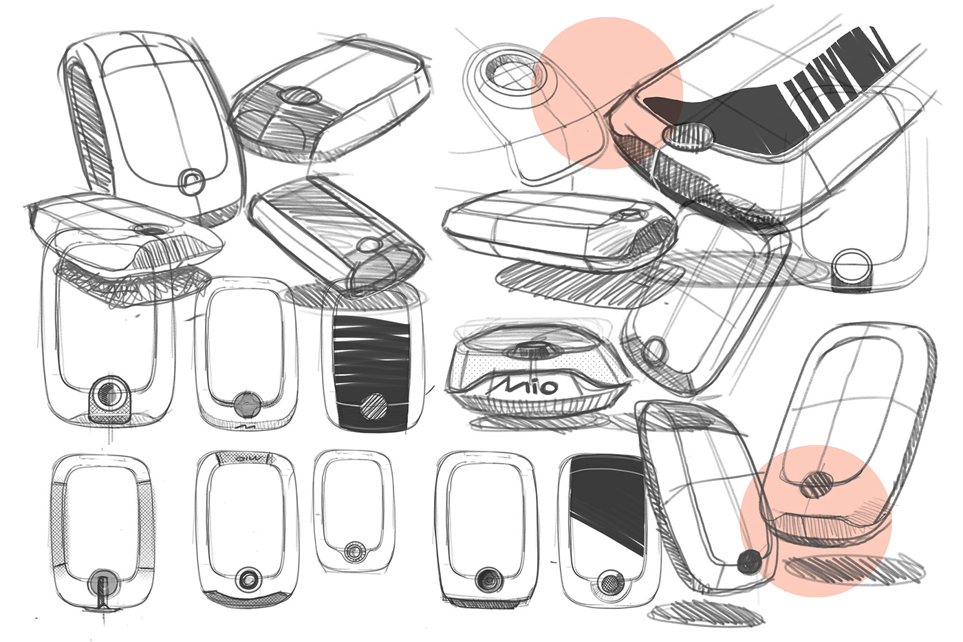 Matthew GG，product design，Mio Cyclo 210-220，Simple design，design language ，Ergonomics，