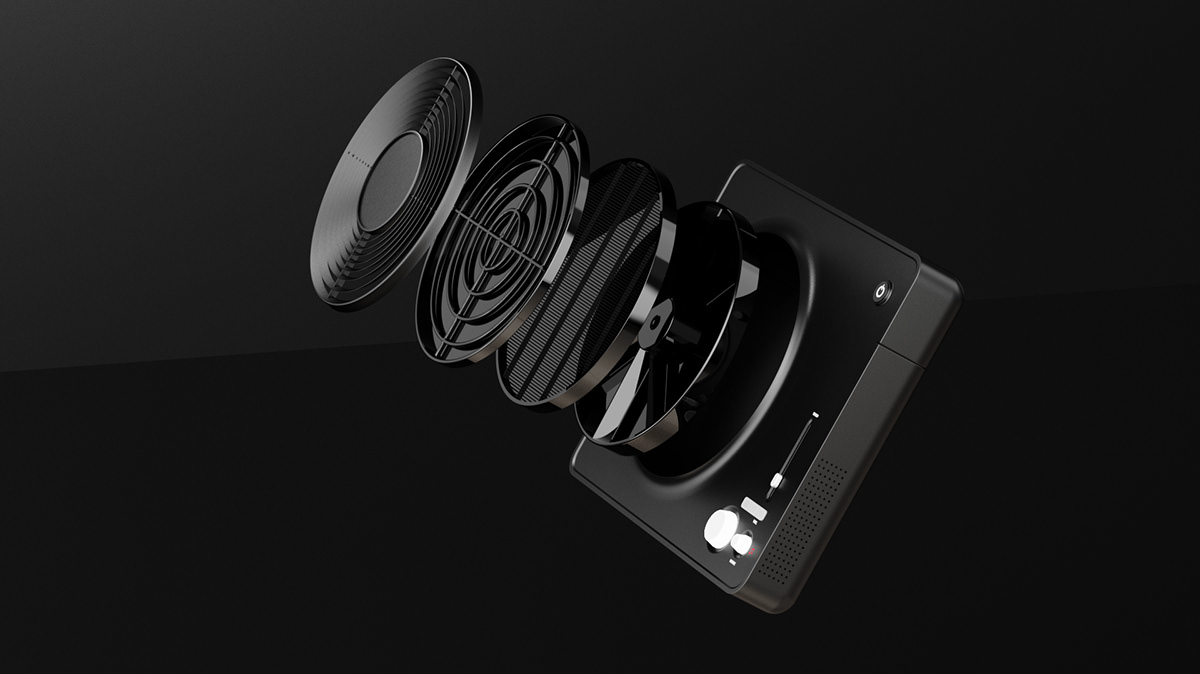 Hyunbin Yang，Aether，product design，air cleaner，Modern life，