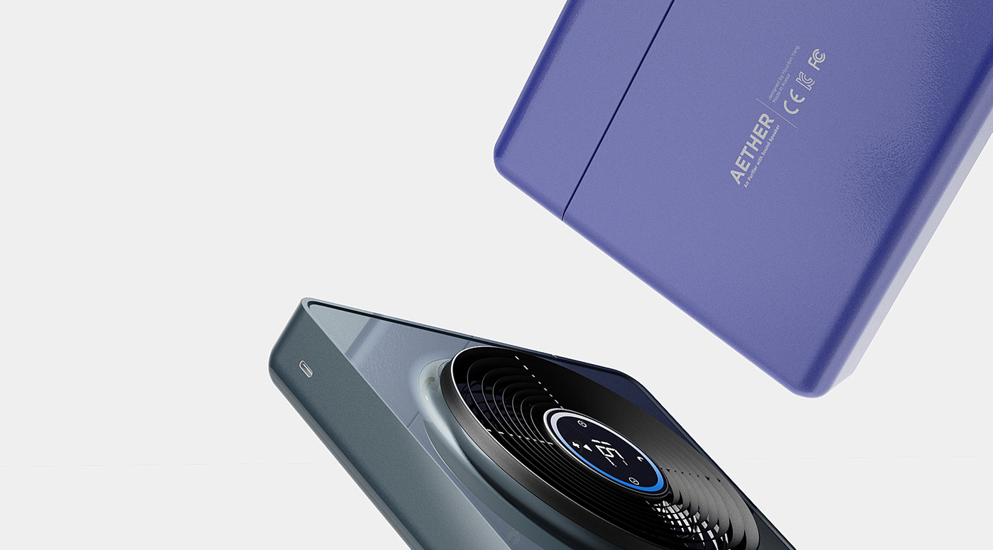 Hyunbin Yang，Aether，product design，air cleaner，Modern life，