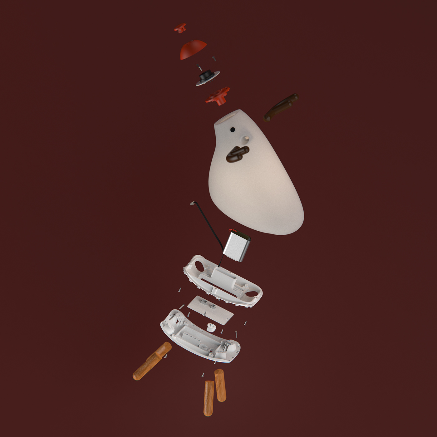 Neo Entry，REINDEER NIGHT LAMP，product design，Dimmable design，memory function ，Food grade silica gel，