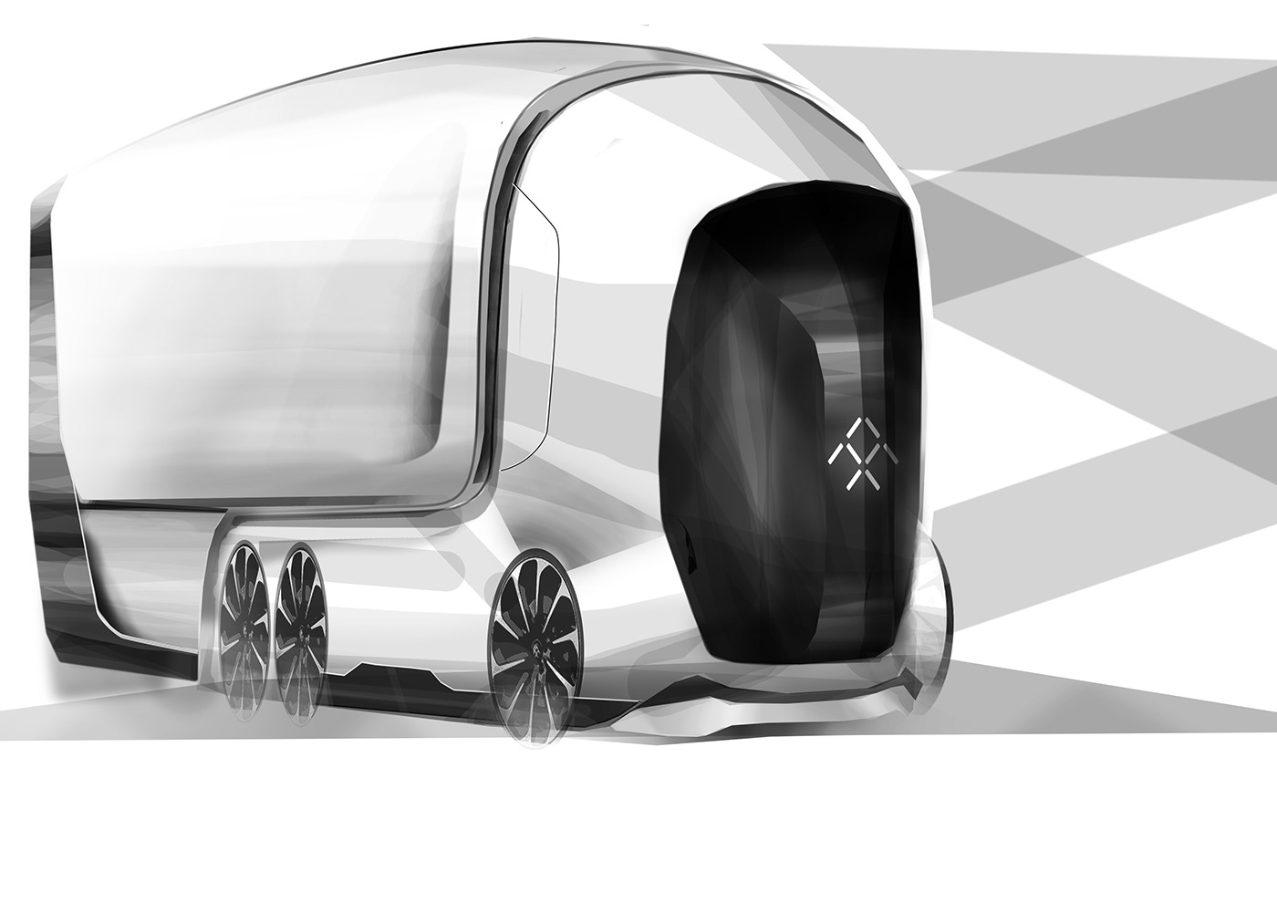 Daniel Pokorný，Faraday Future，Faraday future，Automobile design，Streamlined design，