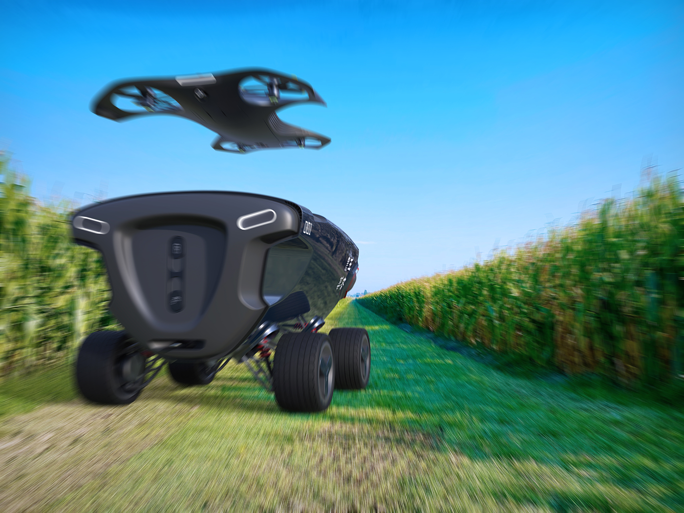 无人机，拖车，植保无人机，农业机械，智能设备，