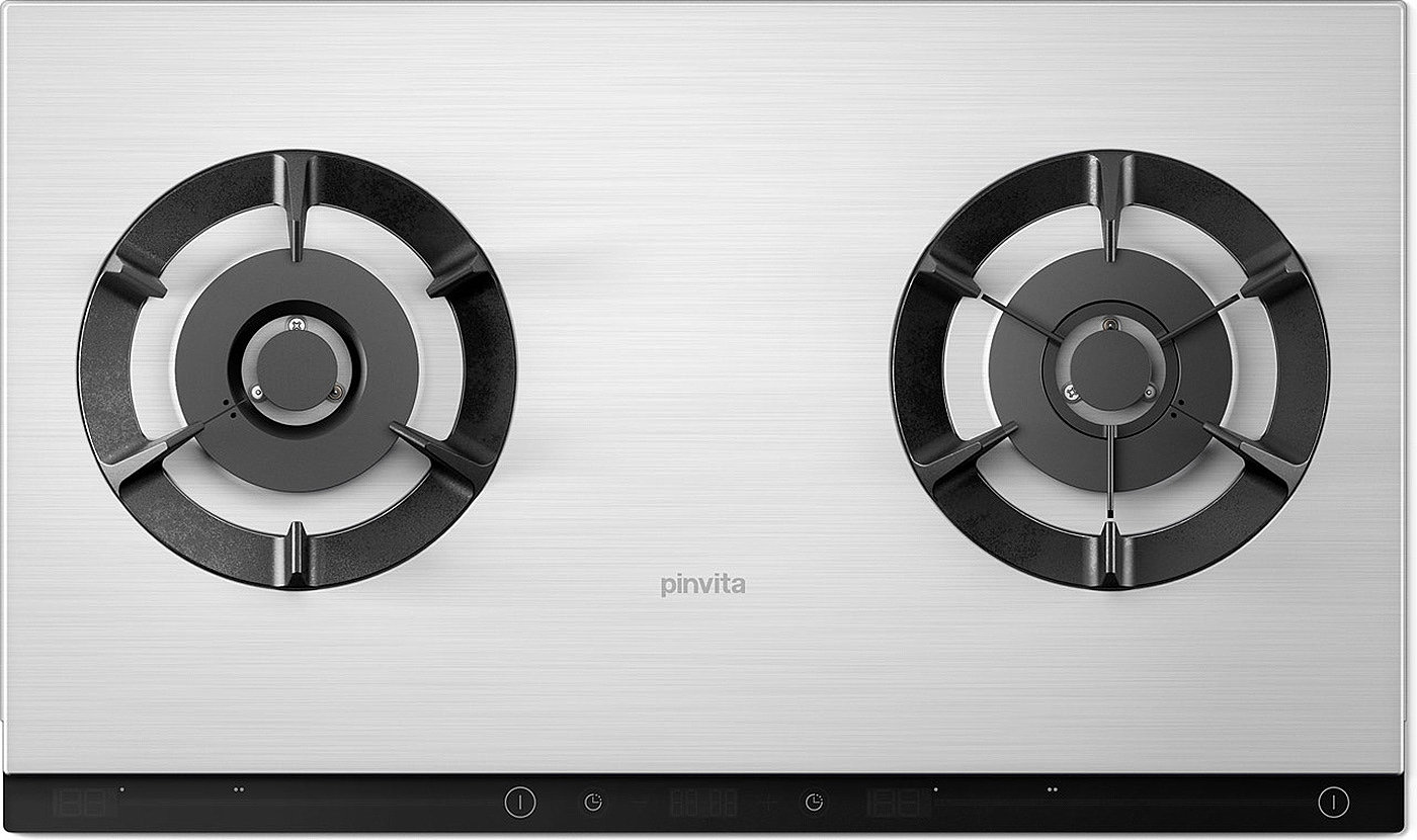 Artem Afanasev，Gas Cooktop 1.1，Pinvita，高级燃气灶具，几何设计，人体工程学，高制造质量，