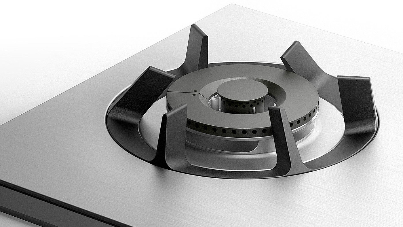 Artem Afanasev，Gas Cooktop 1.1，Pinvita，Advanced gas stove，Geometric design，Ergonomics，High manufacturing quality，