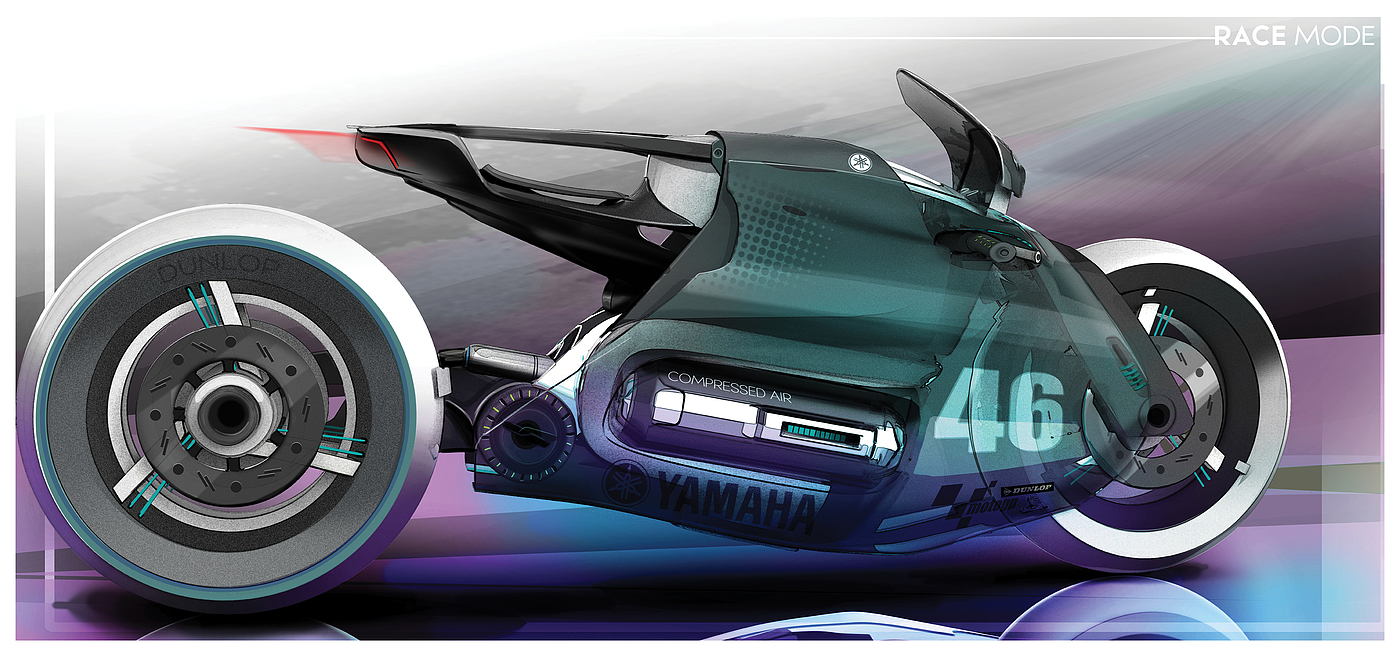 YAMA 2030，Yamaha，motorcycle，locomotive，conceptual design，