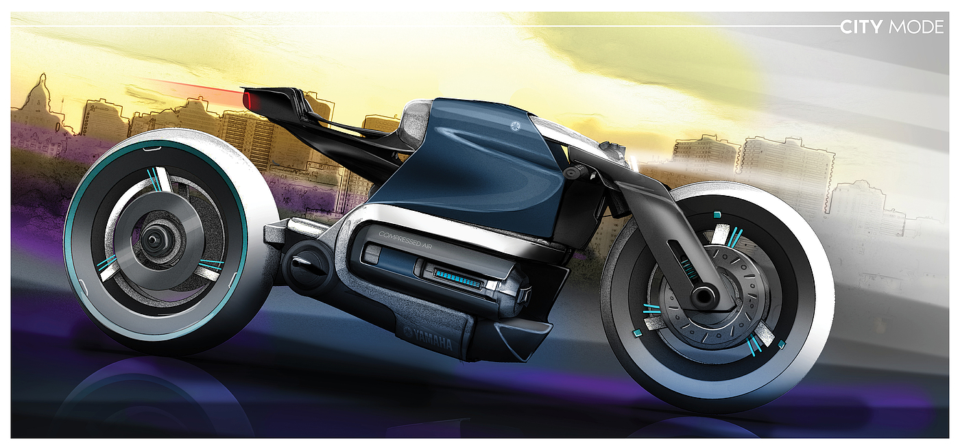 YAMA 2030，Yamaha，motorcycle，locomotive，conceptual design，