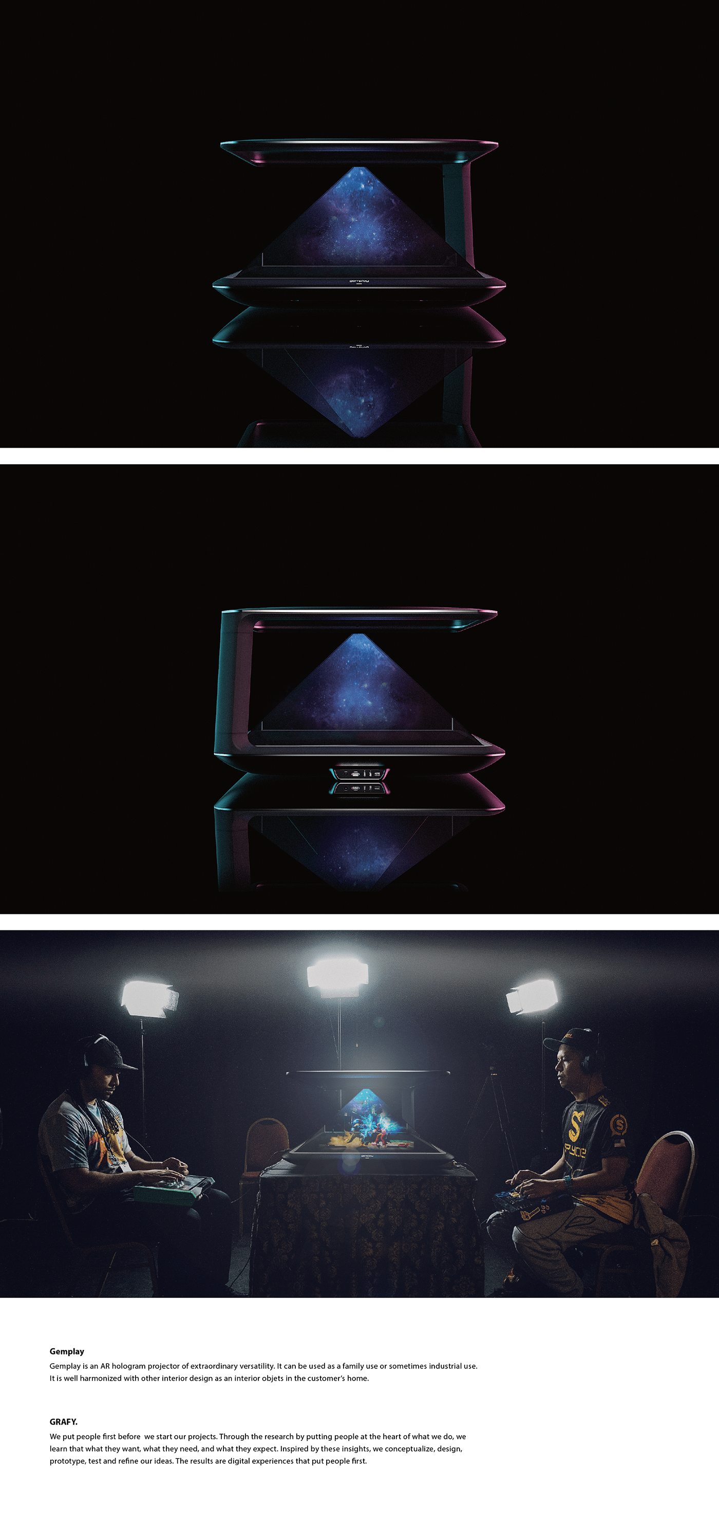 creative font，Gemplay，Hologram Projector，Ar holographic projector，