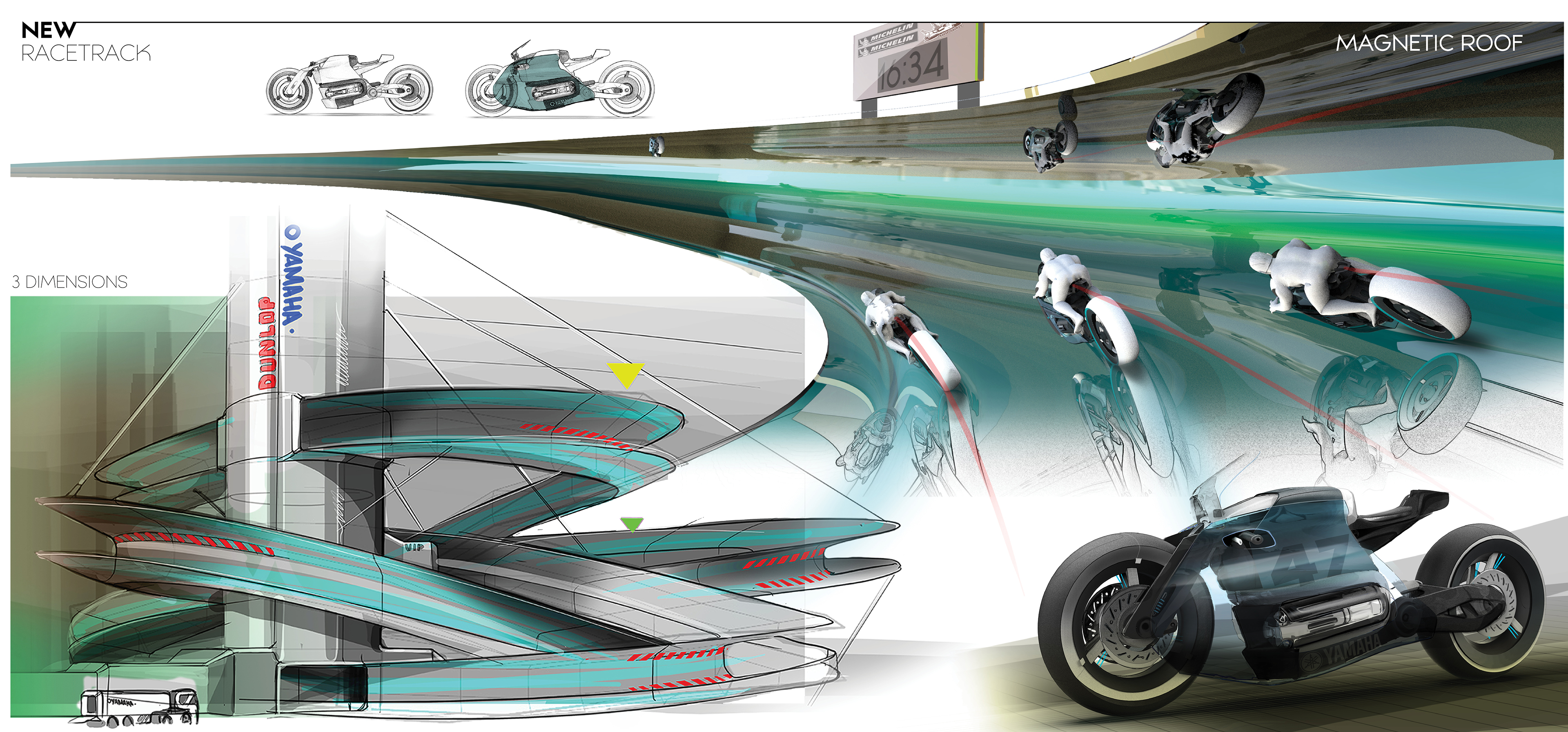 YAMA 2030，Yamaha，motorcycle，locomotive，conceptual design，