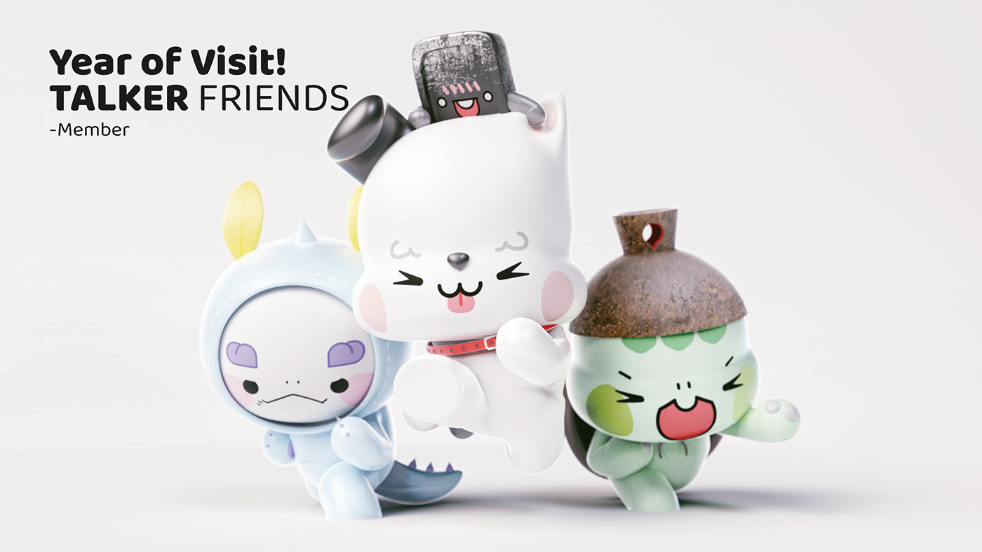 Toys，c4d，game，3d，IP，