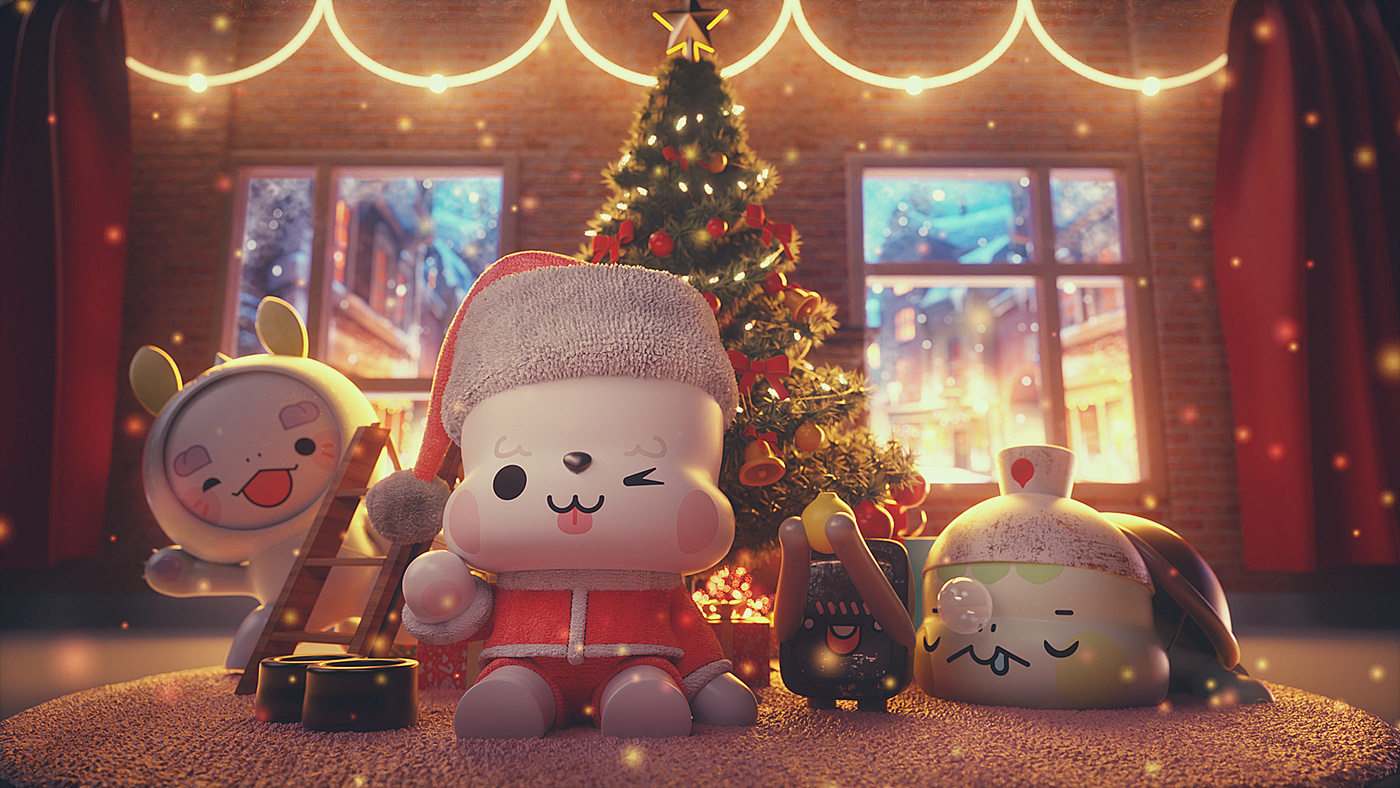 Toys，c4d，game，3d，IP，