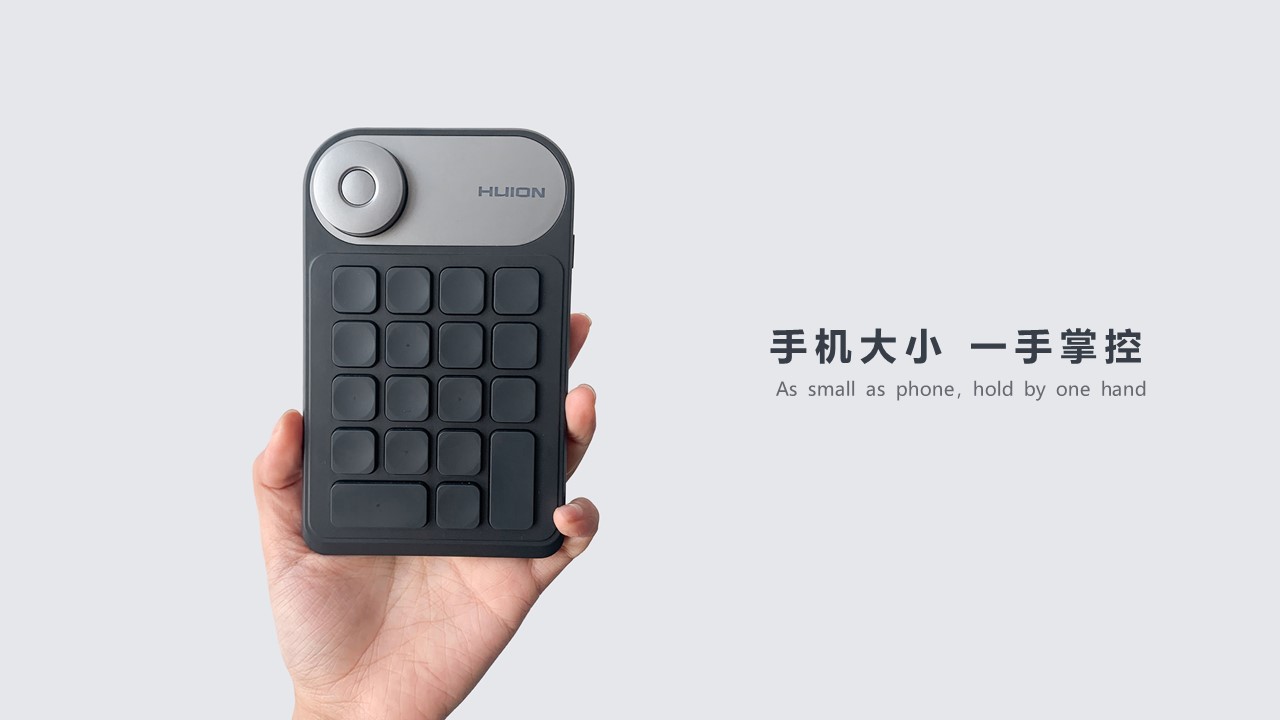 Keyboard, portable, one handed，