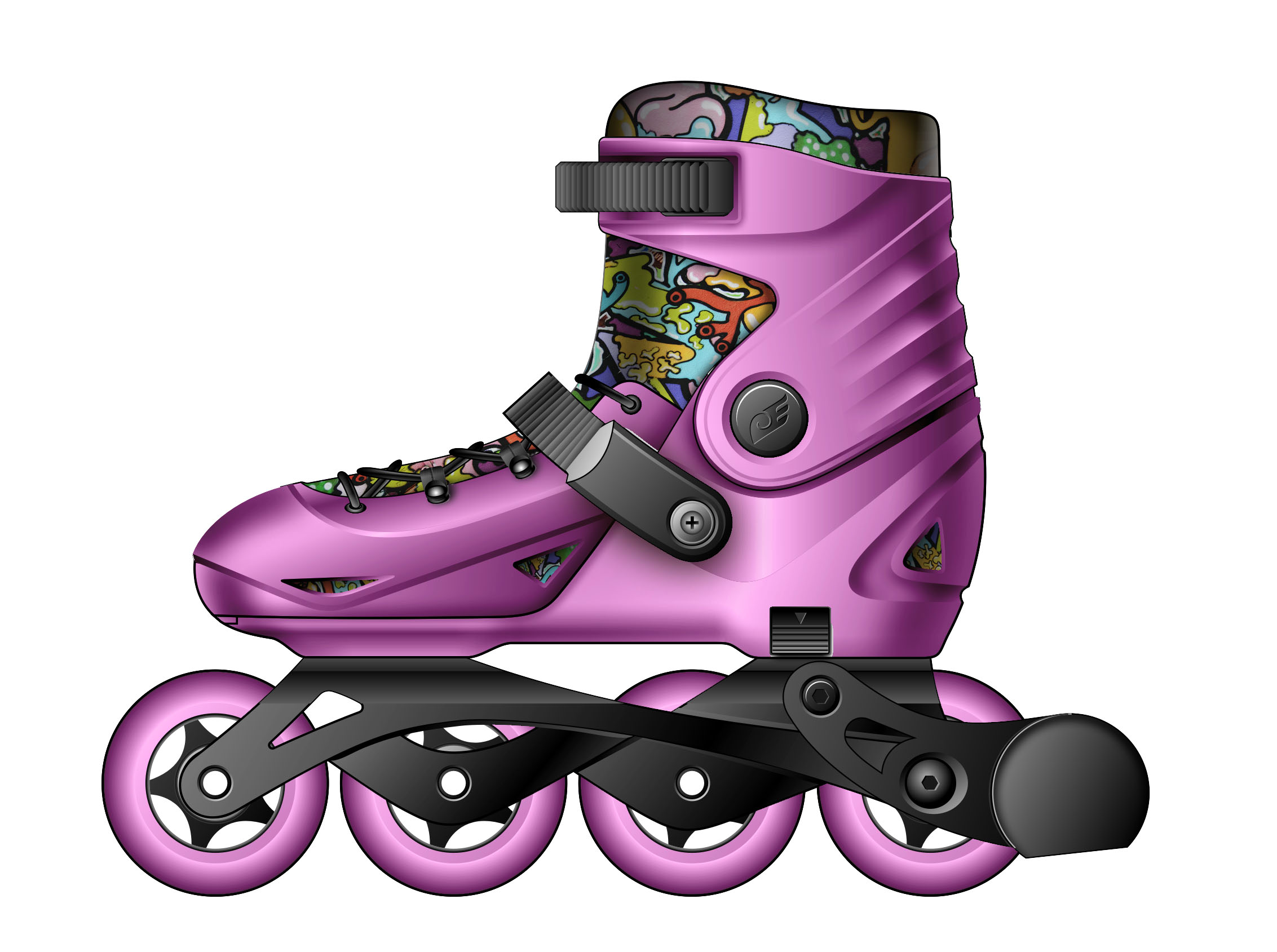the skating shoes，