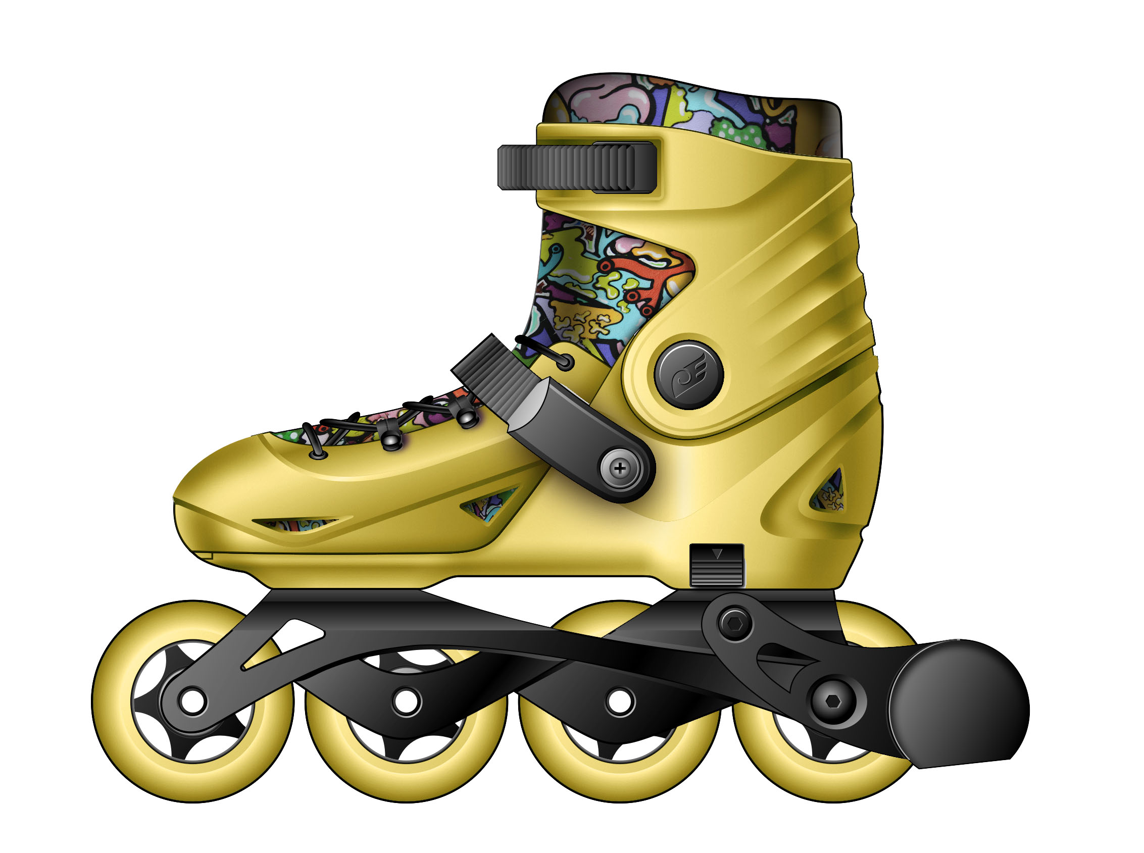 the skating shoes，
