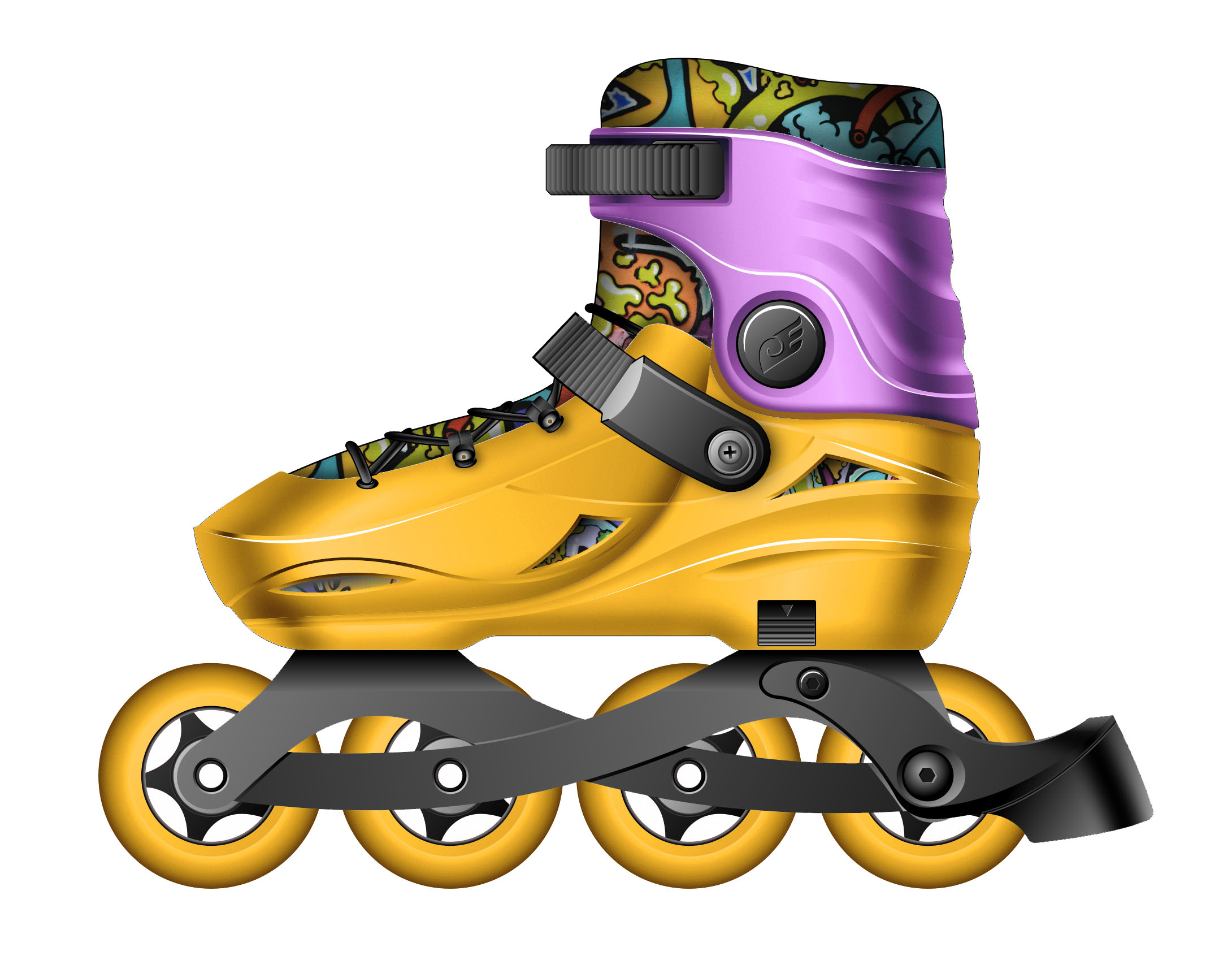 the skating shoes，