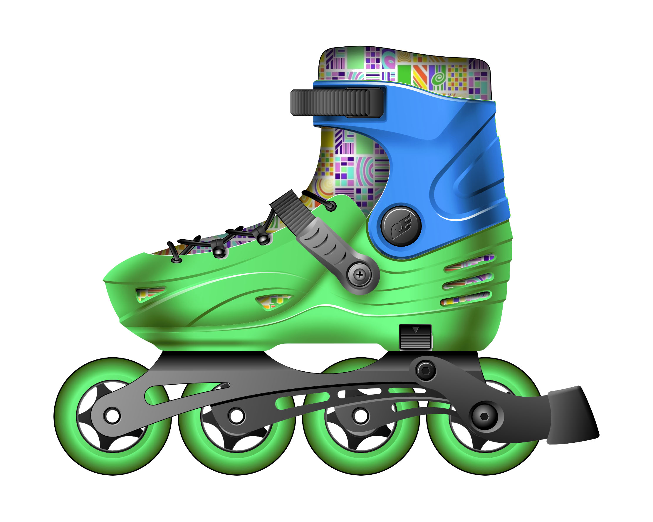 the skating shoes，