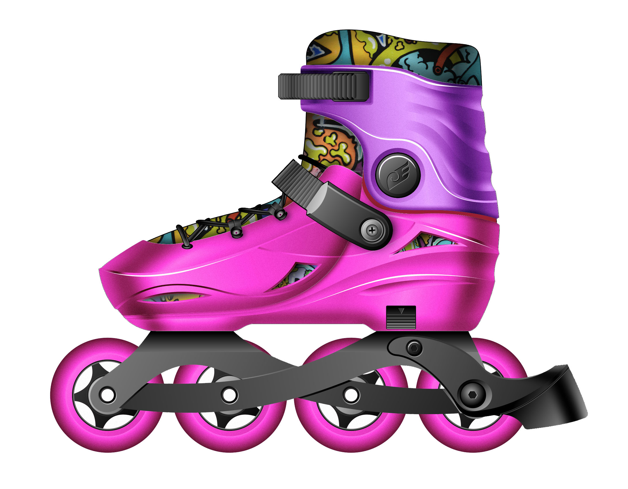 the skating shoes，