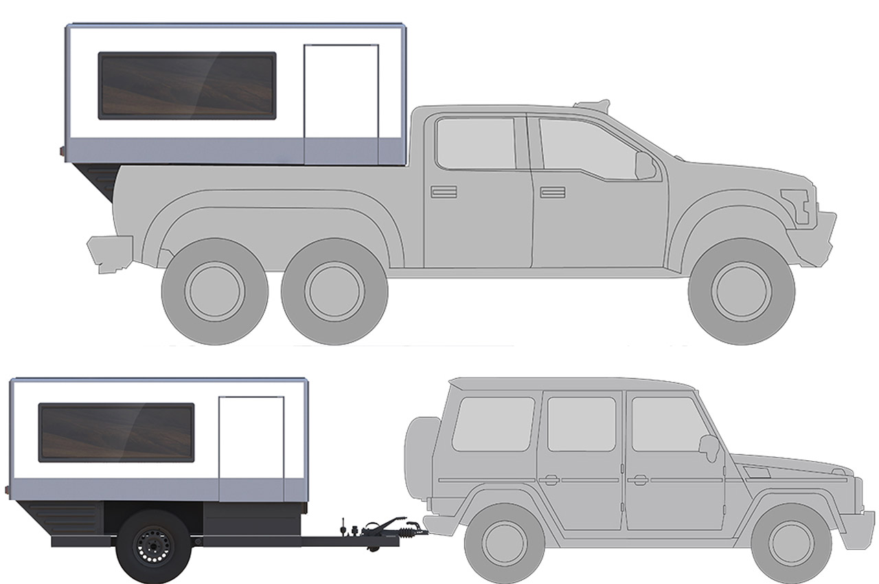 trailer，Campervan，Wagon，