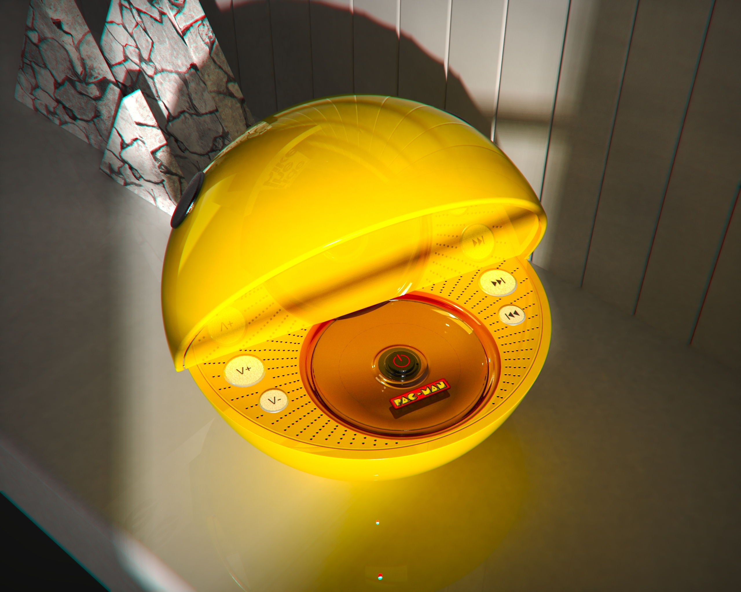 CD player，Pac Man，