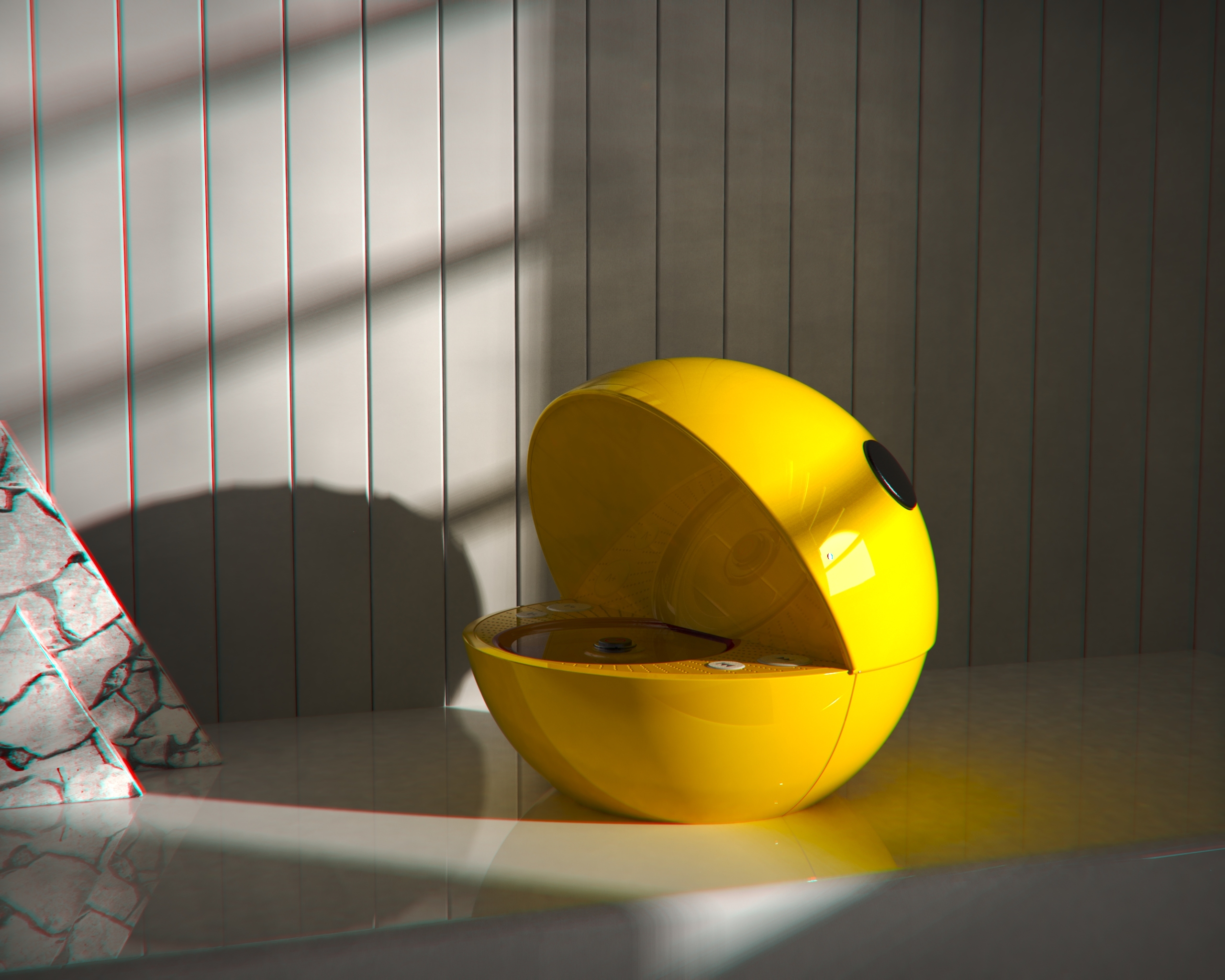 CD player，Pac Man，