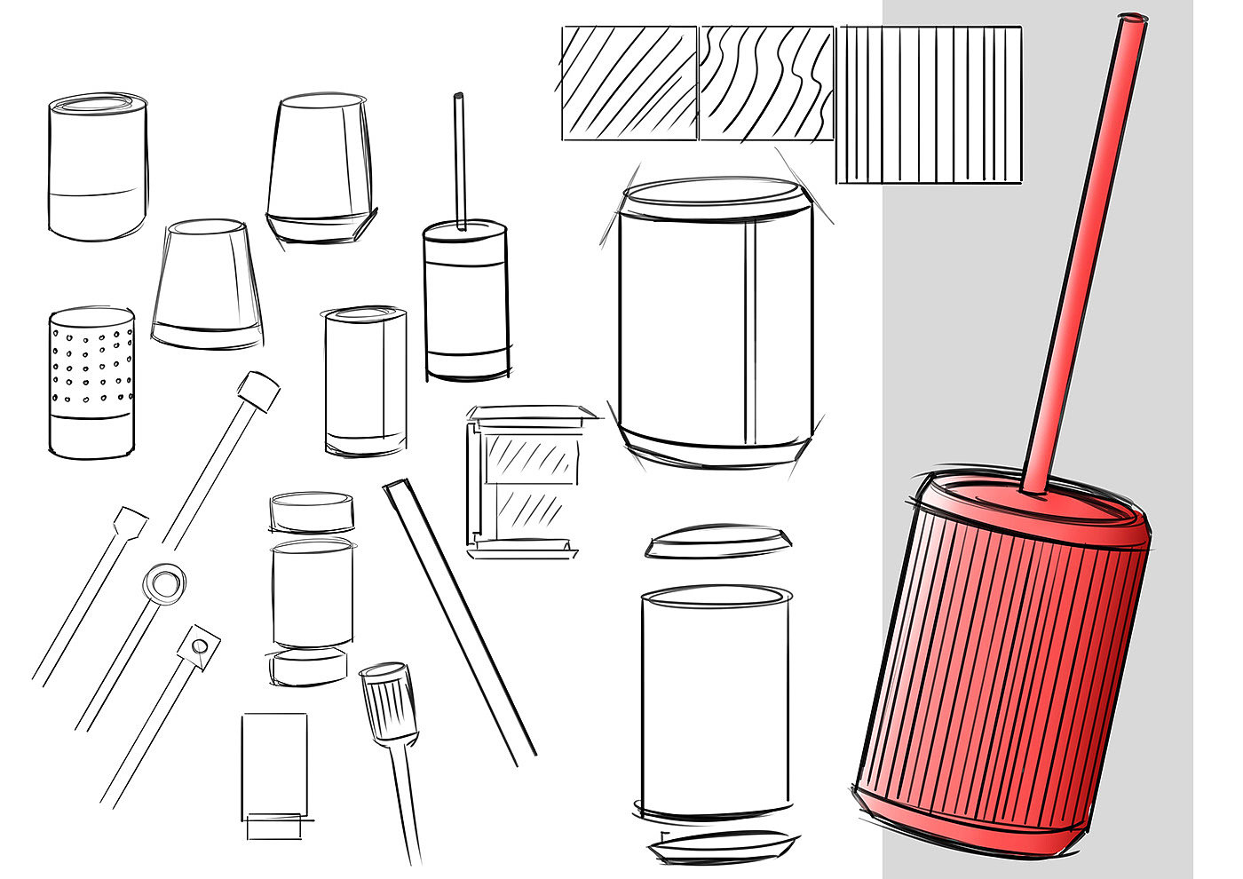 Toilet brush，TOILET，Space charging，Sanitary ware，Wireless charging，Cleaning appliances，