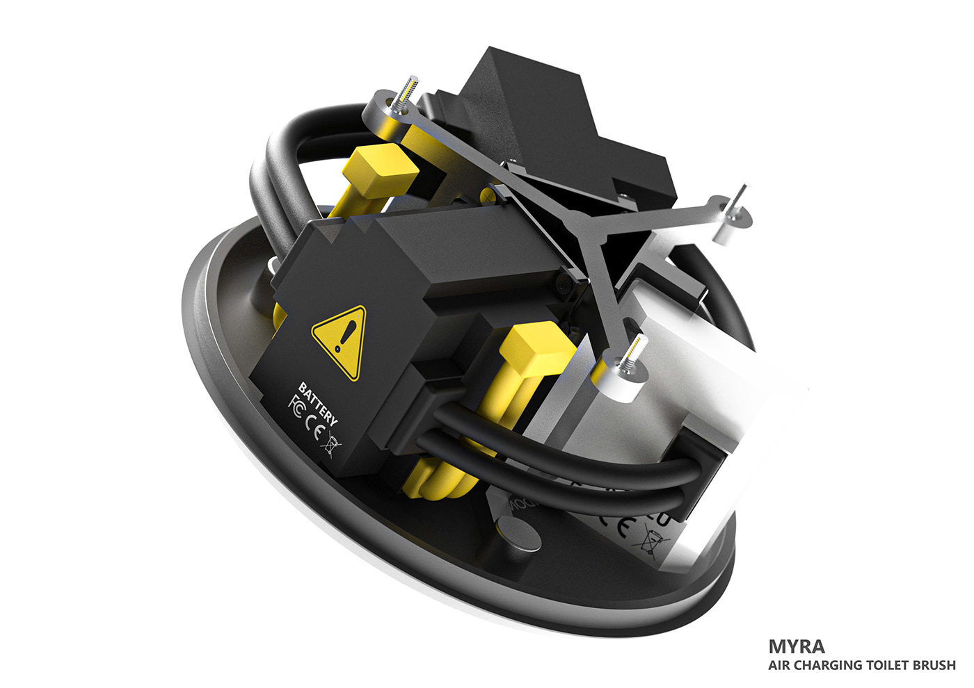 Toilet brush，TOILET，Space charging，Sanitary ware，Wireless charging，Cleaning appliances，