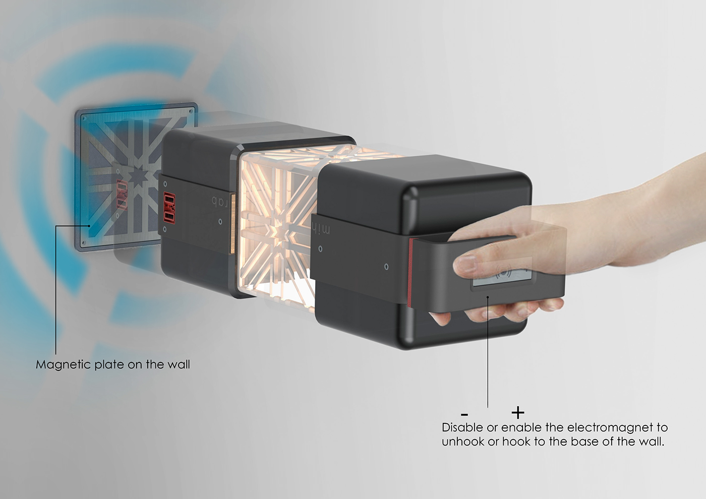 -Lampara led portable-，lamps and lanterns，Metal，originality，