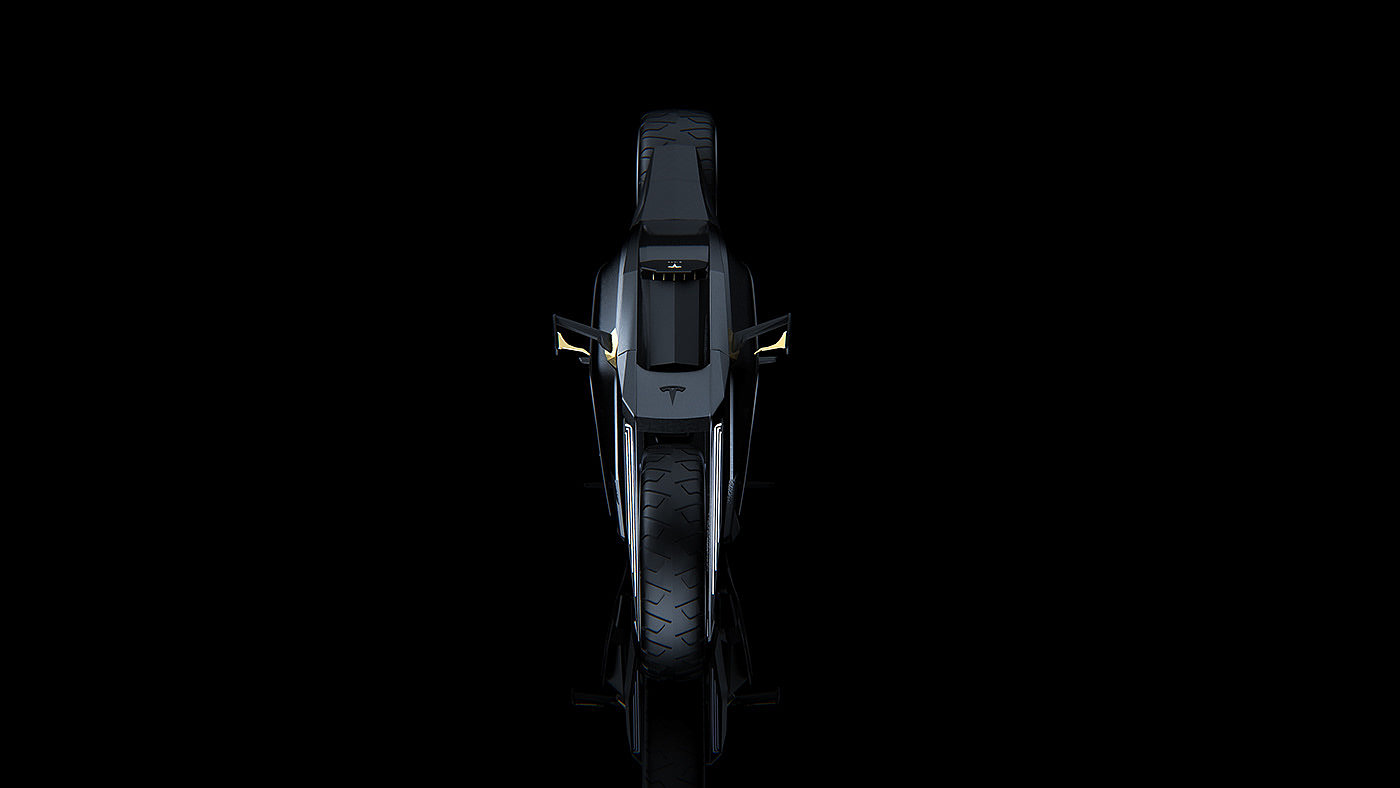 conceptual design，industrial design，Tesla，motorcycle，