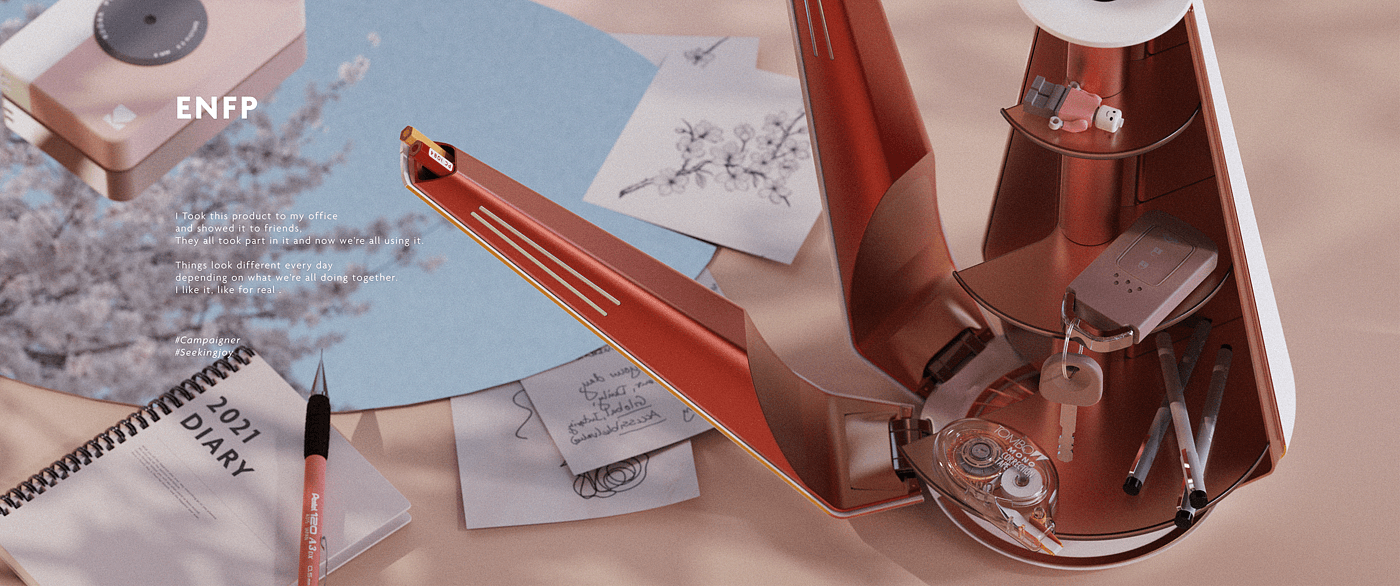 Adobe awards brand，industrial design，Interaction design，Identify MBTI，product design，