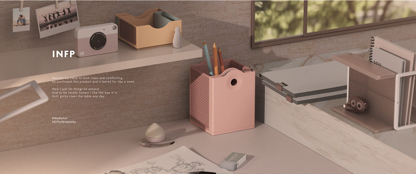 Adobe awards brand，industrial design，Interaction design，Identify MBTI，product design，