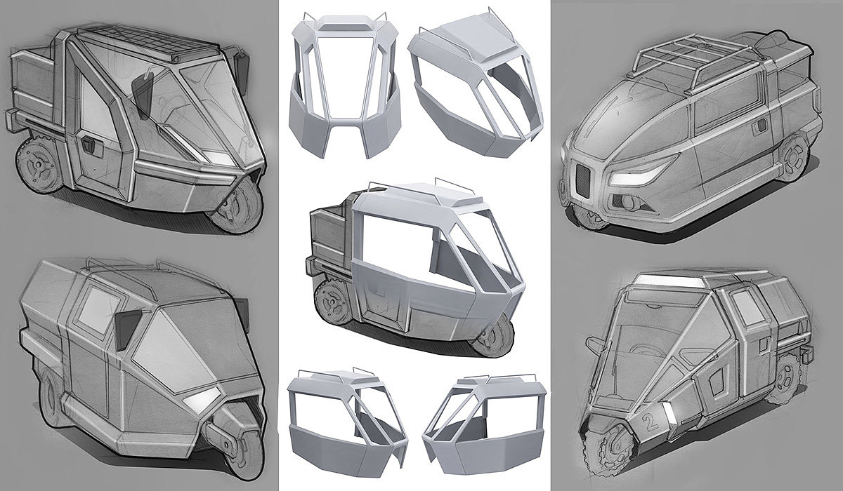 Electric vehicle，Tricycle，modeling，