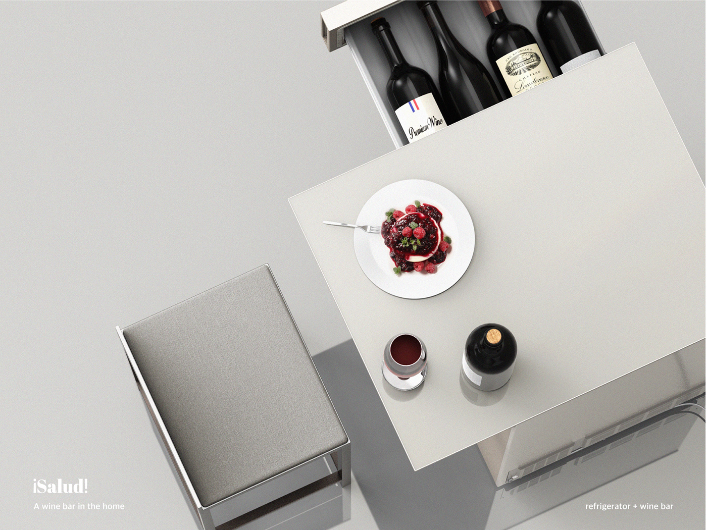 Refrigerator，bar counter，bar，