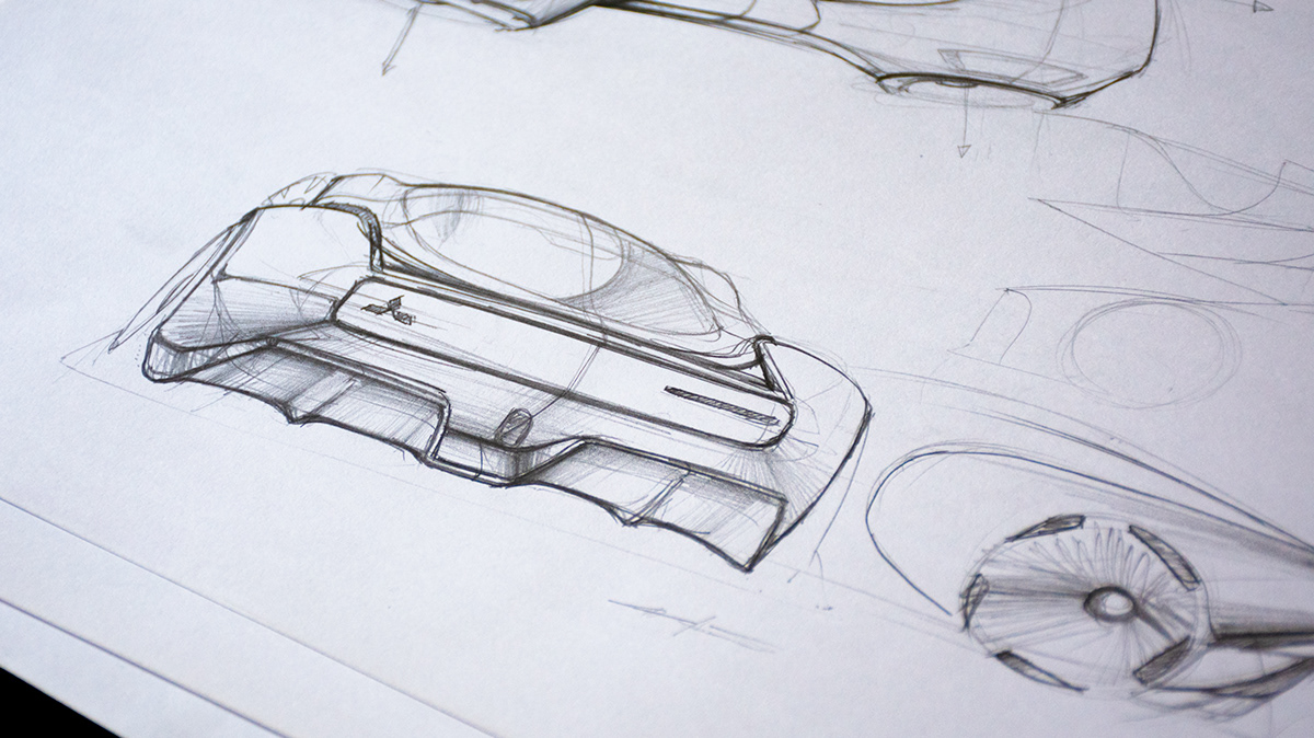 Mitsubishi，Sports car，three-dimensional，cgi，Automobile design，