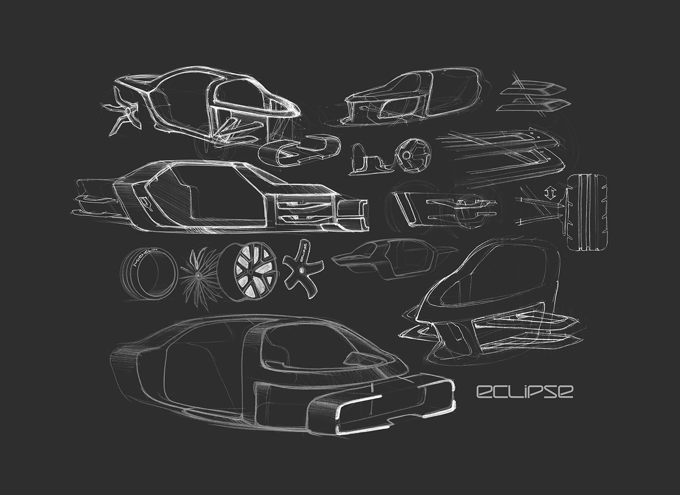 Mitsubishi，Sports car，three-dimensional，cgi，Automobile design，