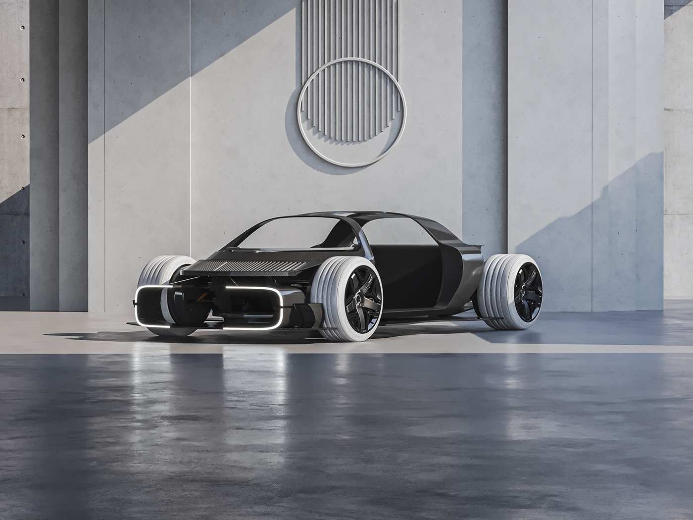 Mitsubishi，Sports car，three-dimensional，cgi，Automobile design，