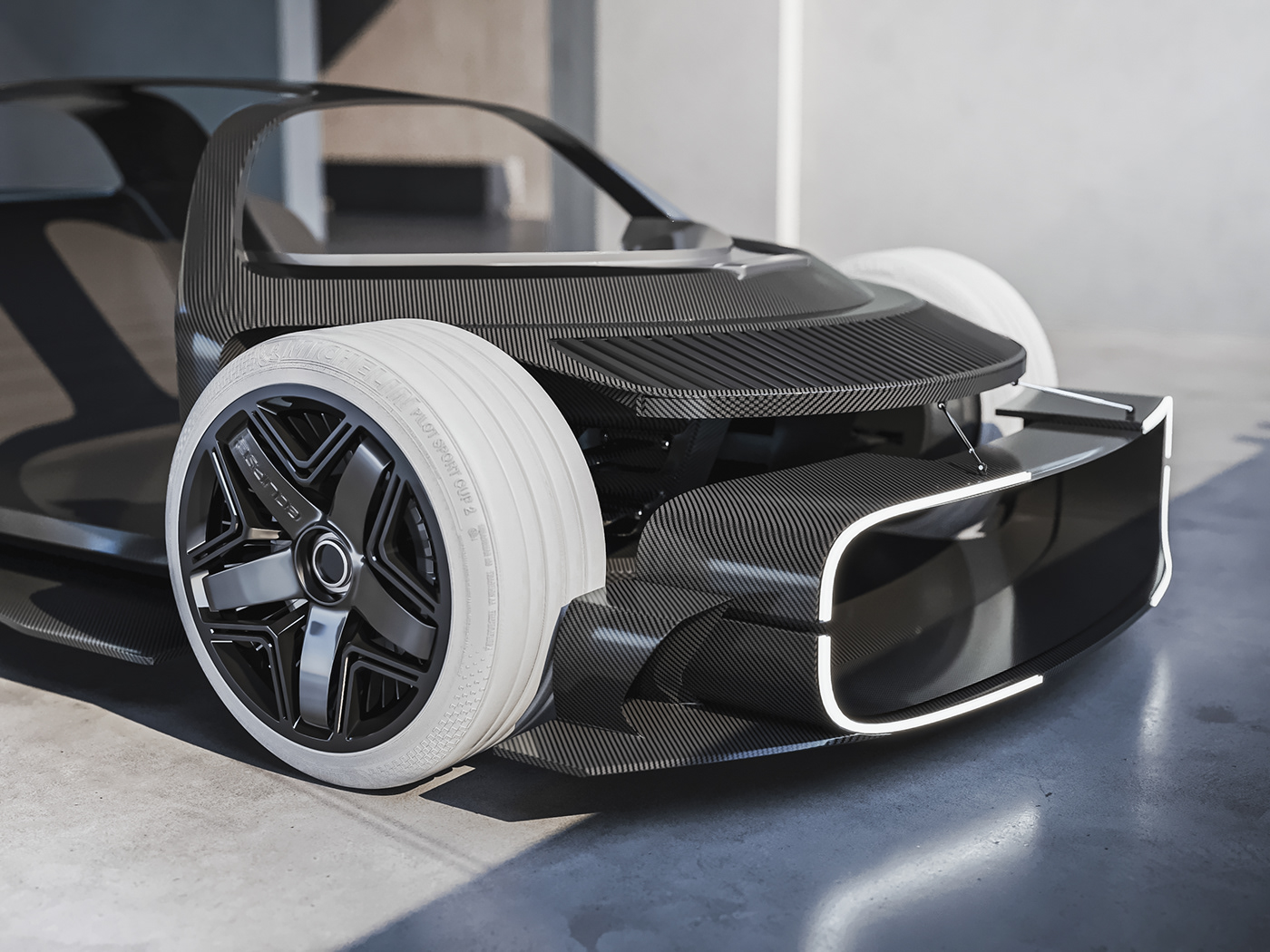 Mitsubishi，Sports car，three-dimensional，cgi，Automobile design，