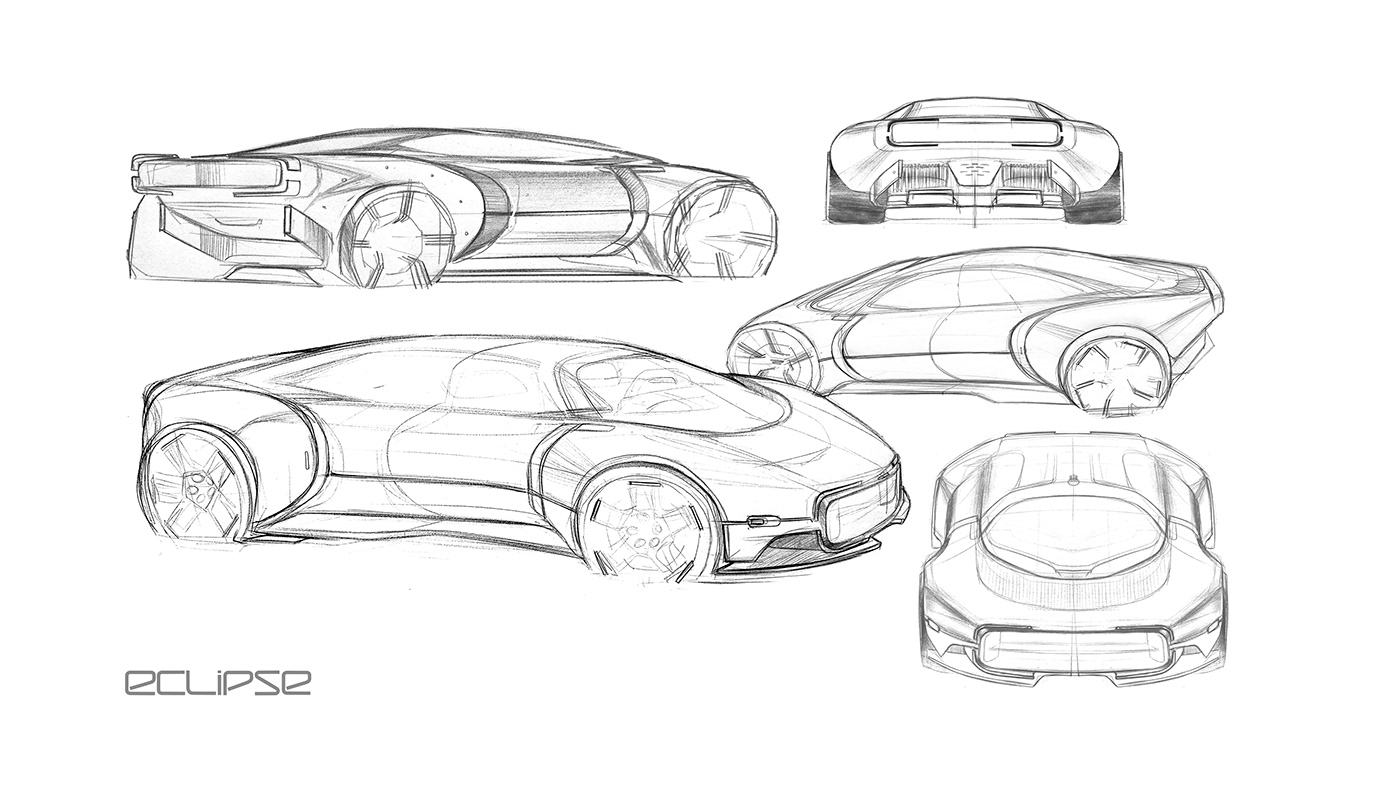 Mitsubishi，Sports car，three-dimensional，cgi，Automobile design，