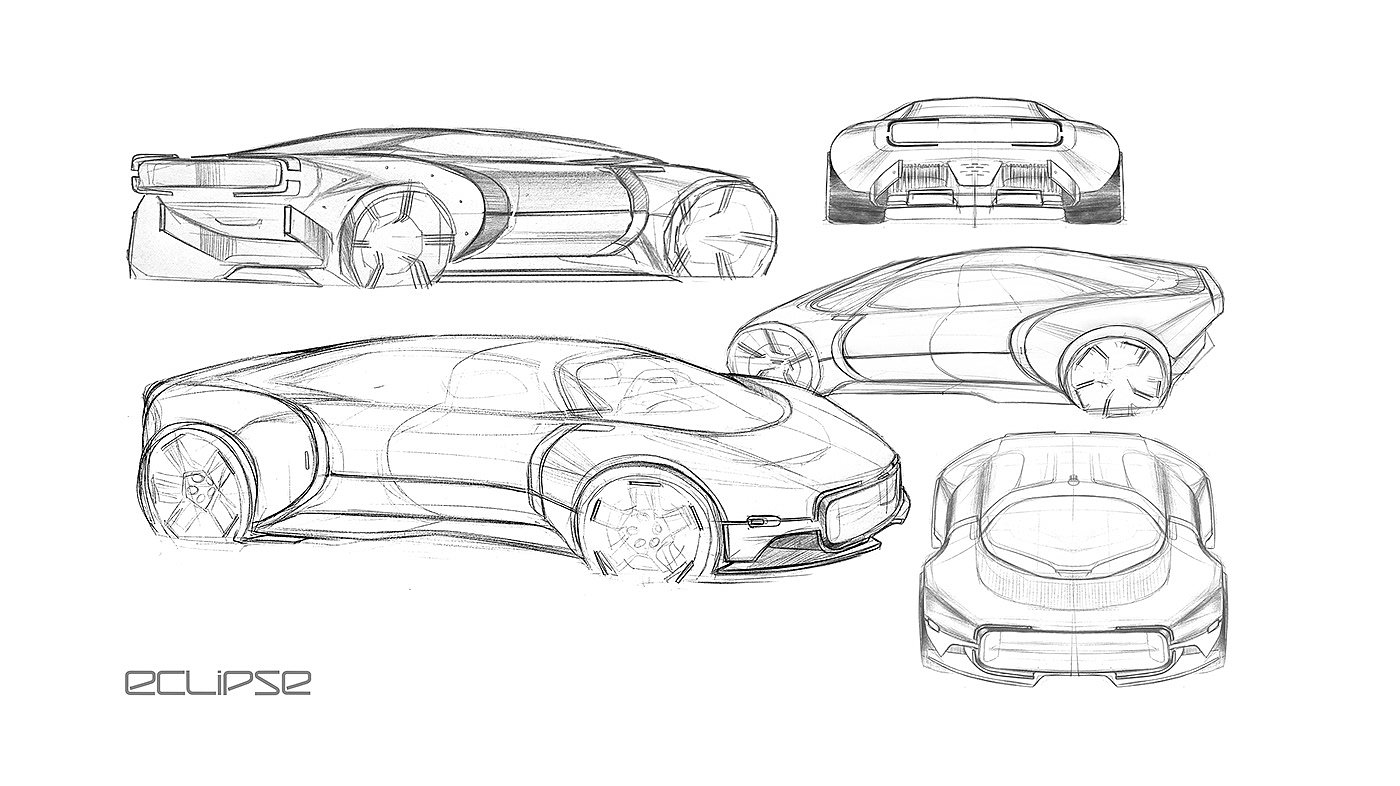 Mitsubishi，Sports car，three-dimensional，cgi，Automobile design，