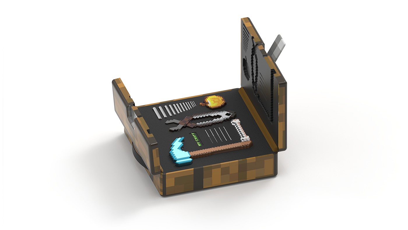 Minecraft，My world design，industrial design，game，Virtual game，My Craft，