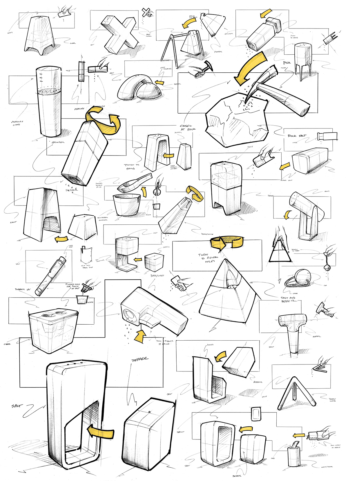 The seasoning bottle，Seasoning jar，kitchen，cooking，Hand drawn，