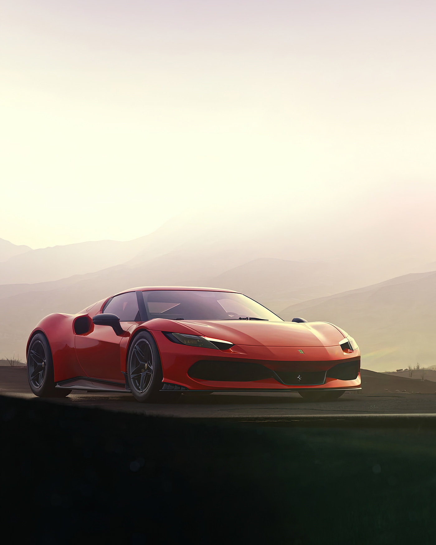 Automobile design，Car Photography，Computer animation，Crown Ferrari，