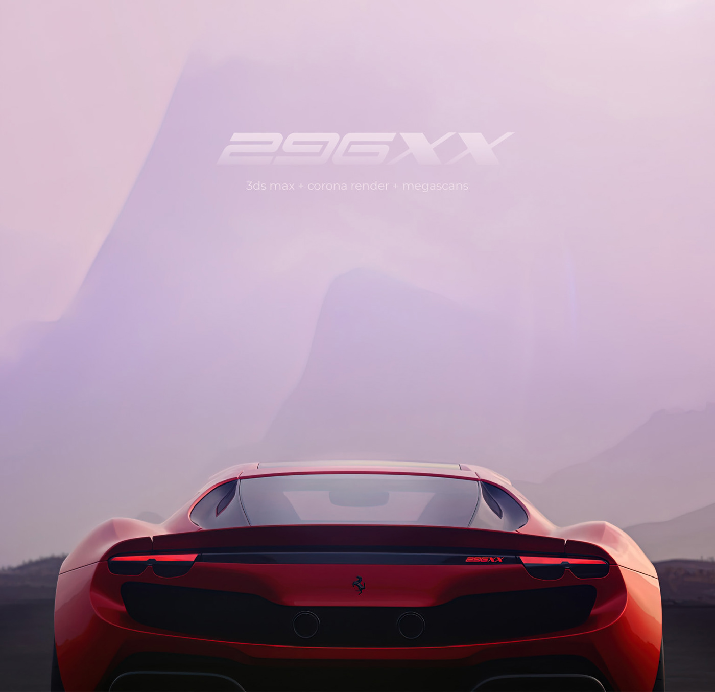 Automobile design，Car Photography，Computer animation，Crown Ferrari，