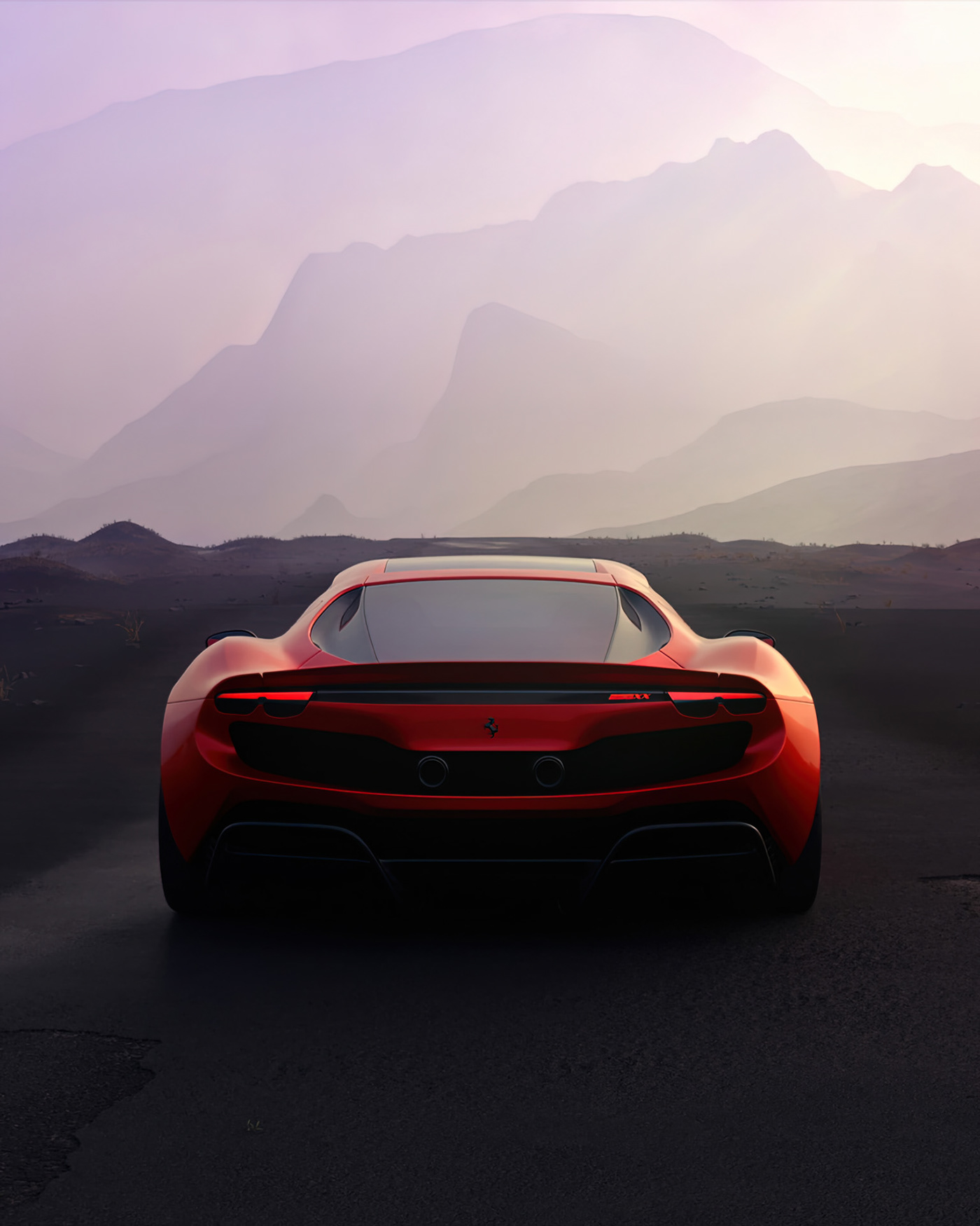 Automobile design，Car Photography，Computer animation，Crown Ferrari，