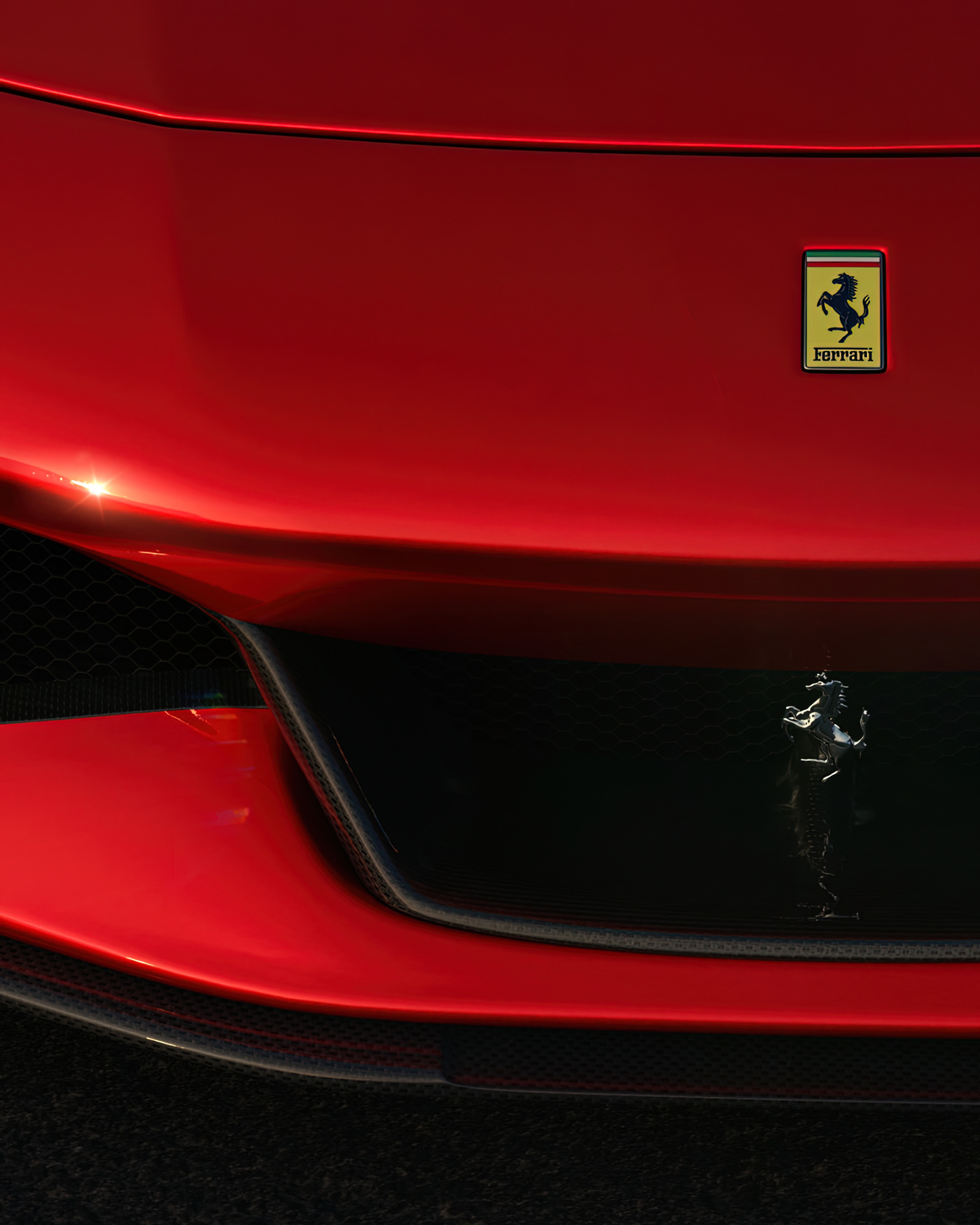 Automobile design，Car Photography，Computer animation，Crown Ferrari，