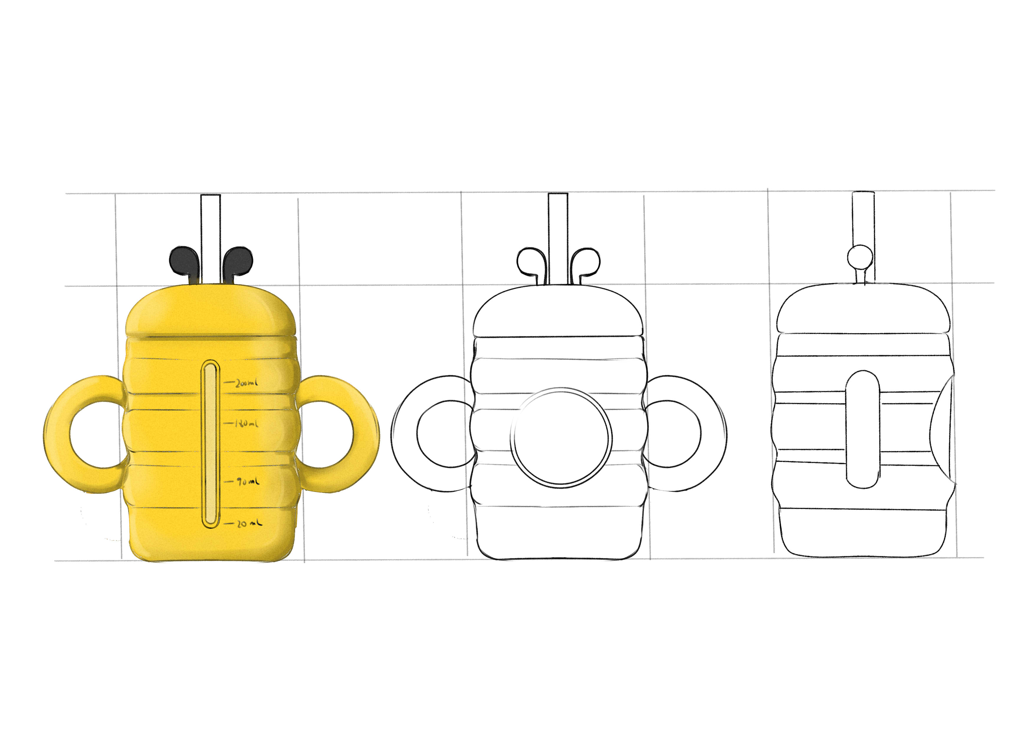 Child mother and baby，milk cup，Silica gel cup，flower receptacle，lovely，