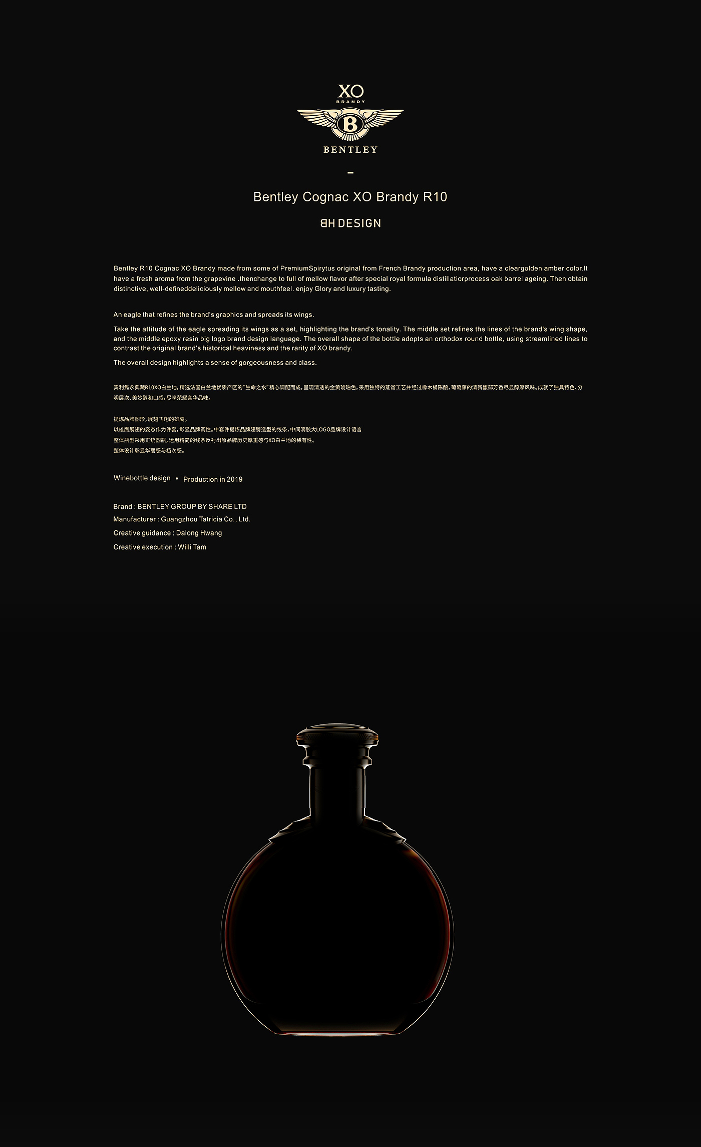 Bottle design，Liquor design，BY DESCRIPTION，From white to black，Shenzhen design，imported wine，Alcohol，XO brandy，