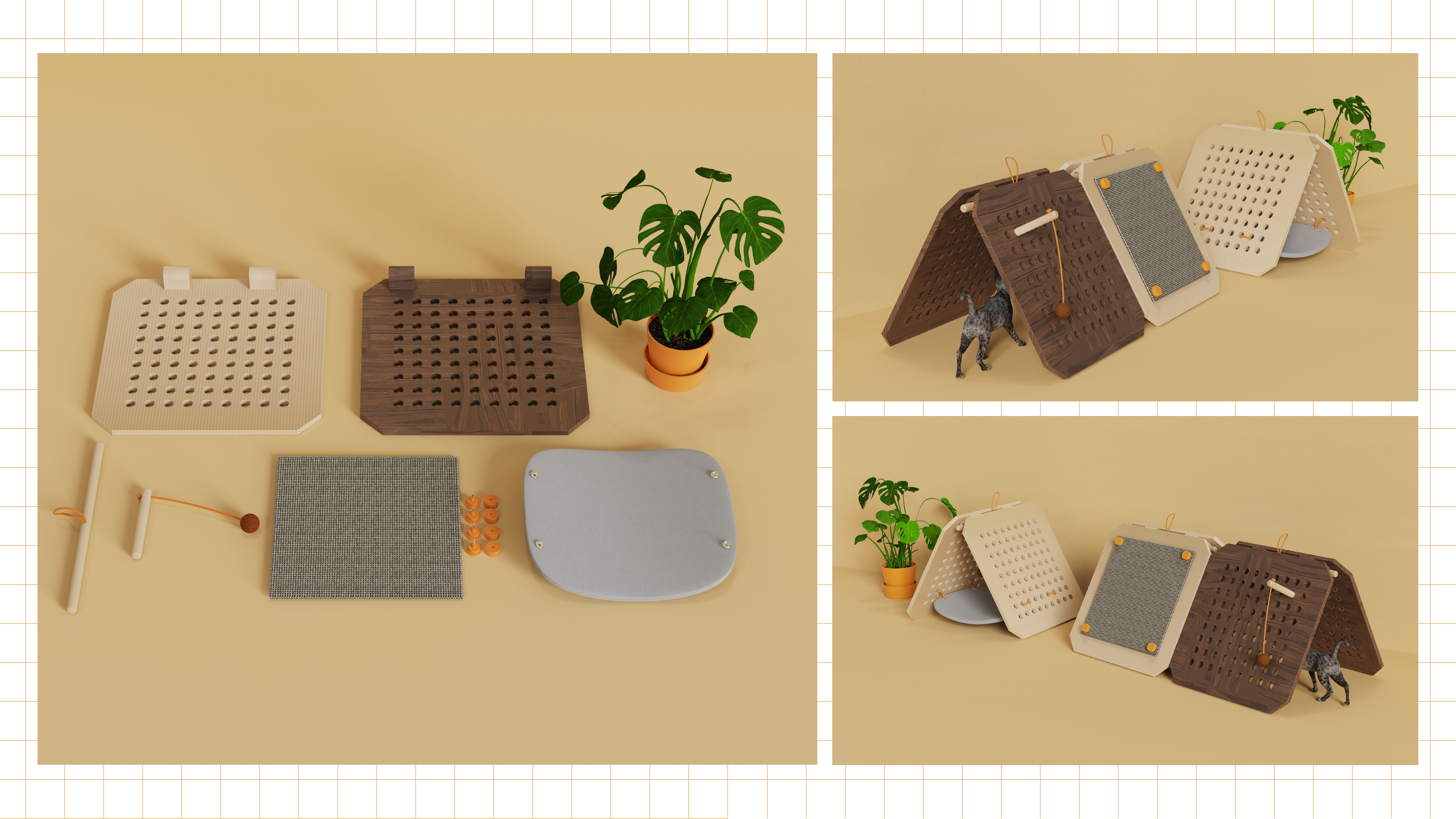 Pet Supplies & Pet，furniture，Cat climbing frame，space，Pet sharing，