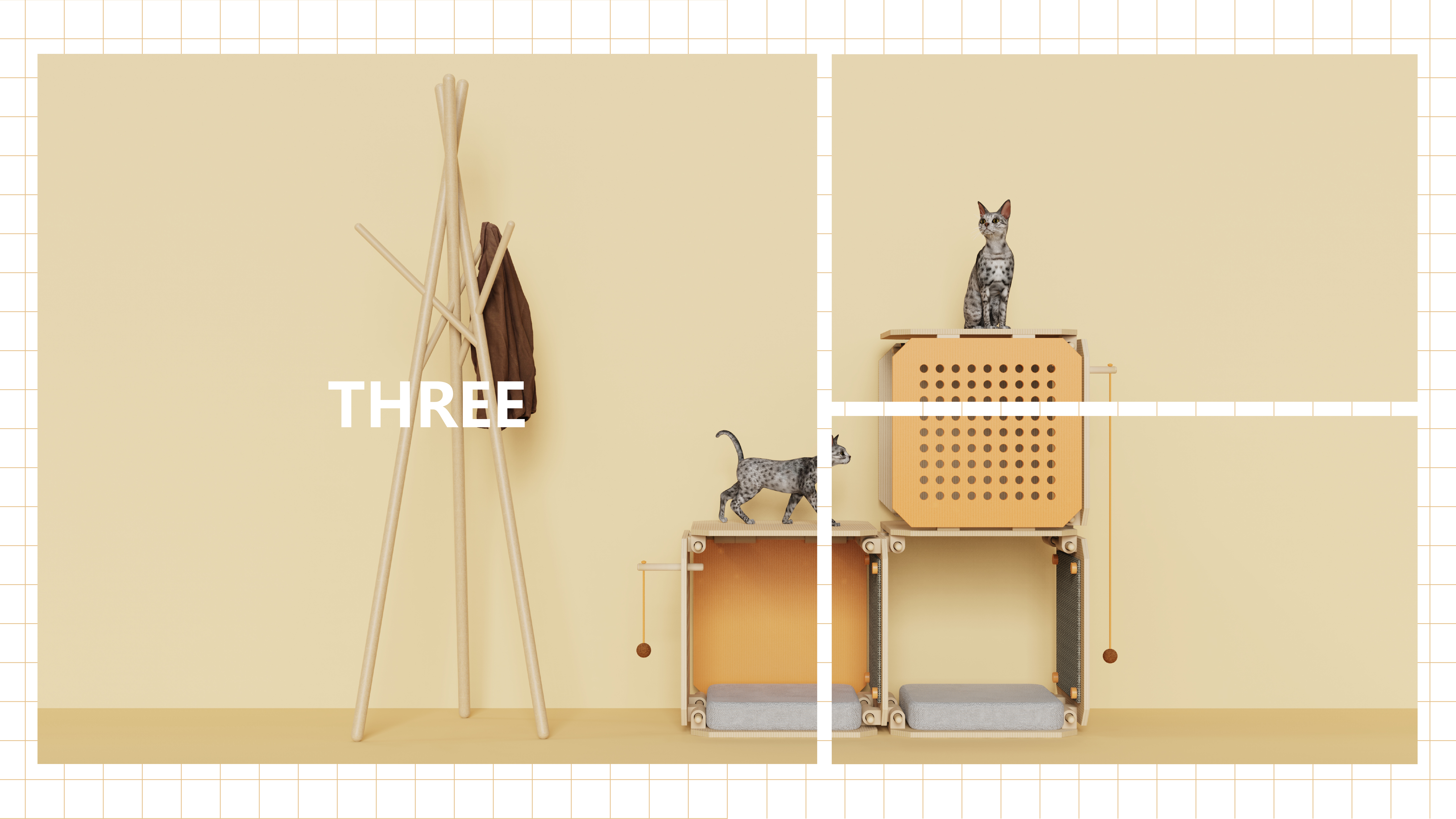 Pet Supplies & Pet，furniture，Cat climbing frame，space，Pet sharing，