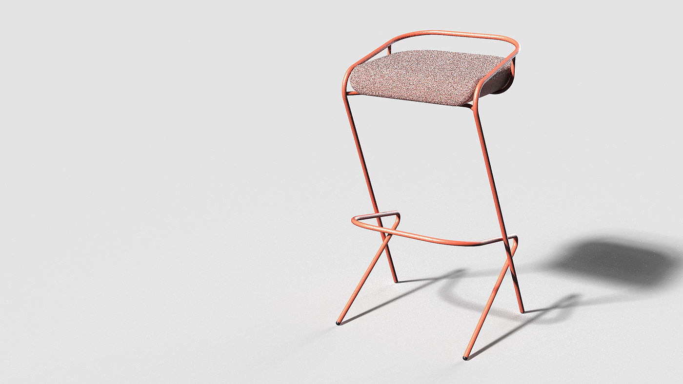 bench，product design，furniture，Flamingo，