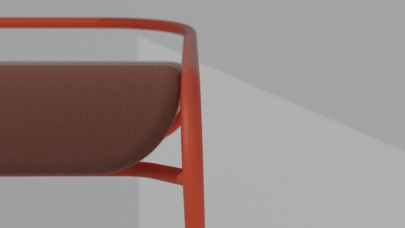 bench，product design，furniture，Flamingo，
